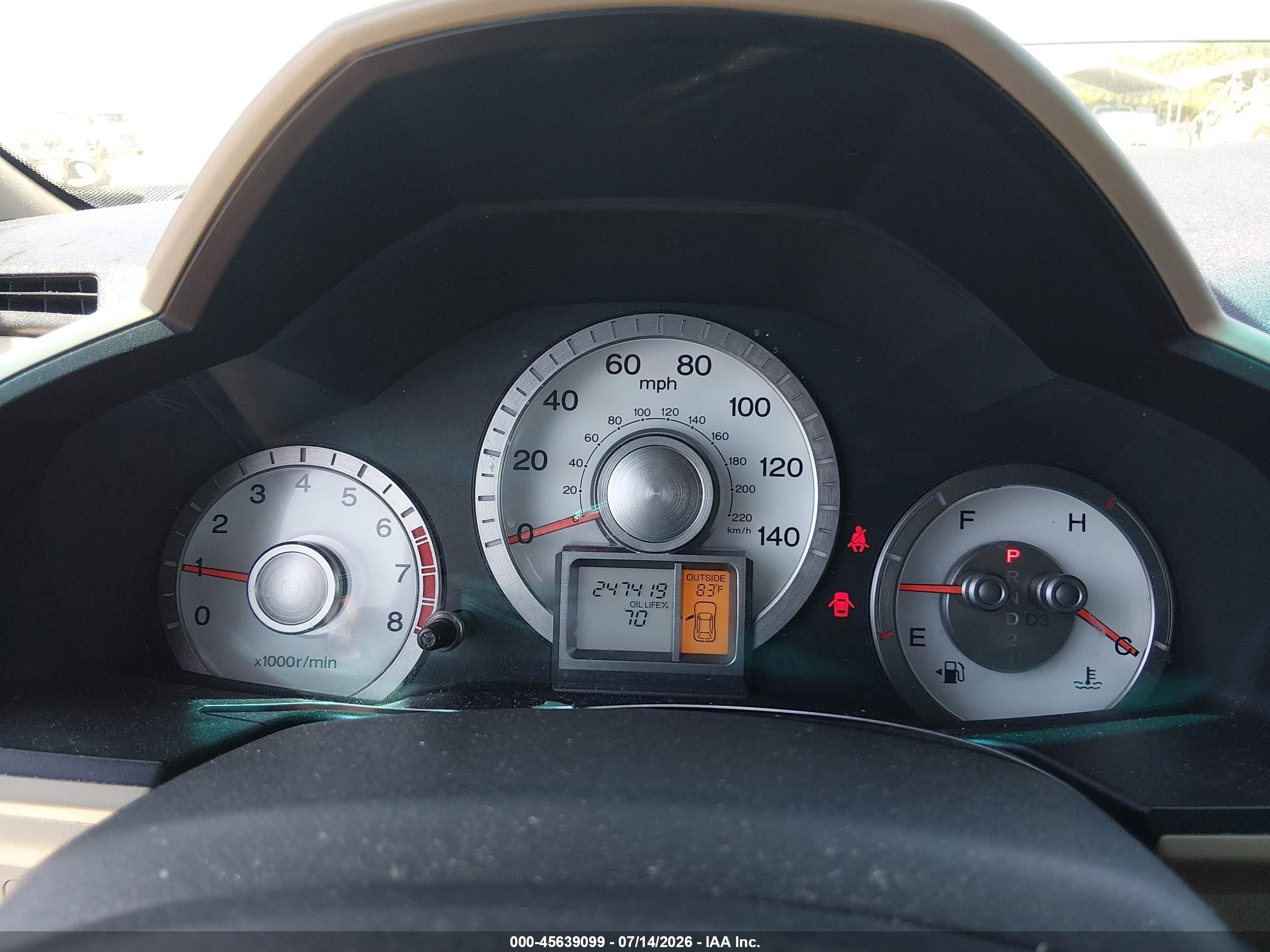 2009 Honda Pilot Ex-l Gray vin: 5FNYF48569B003783