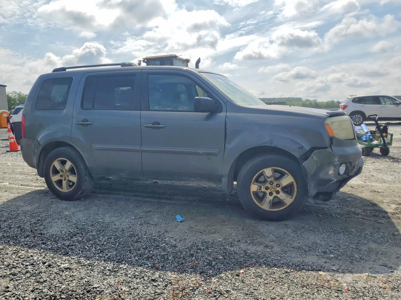 2009 Honda Pilot Exl Gray vin: 5FNYF48569B014508