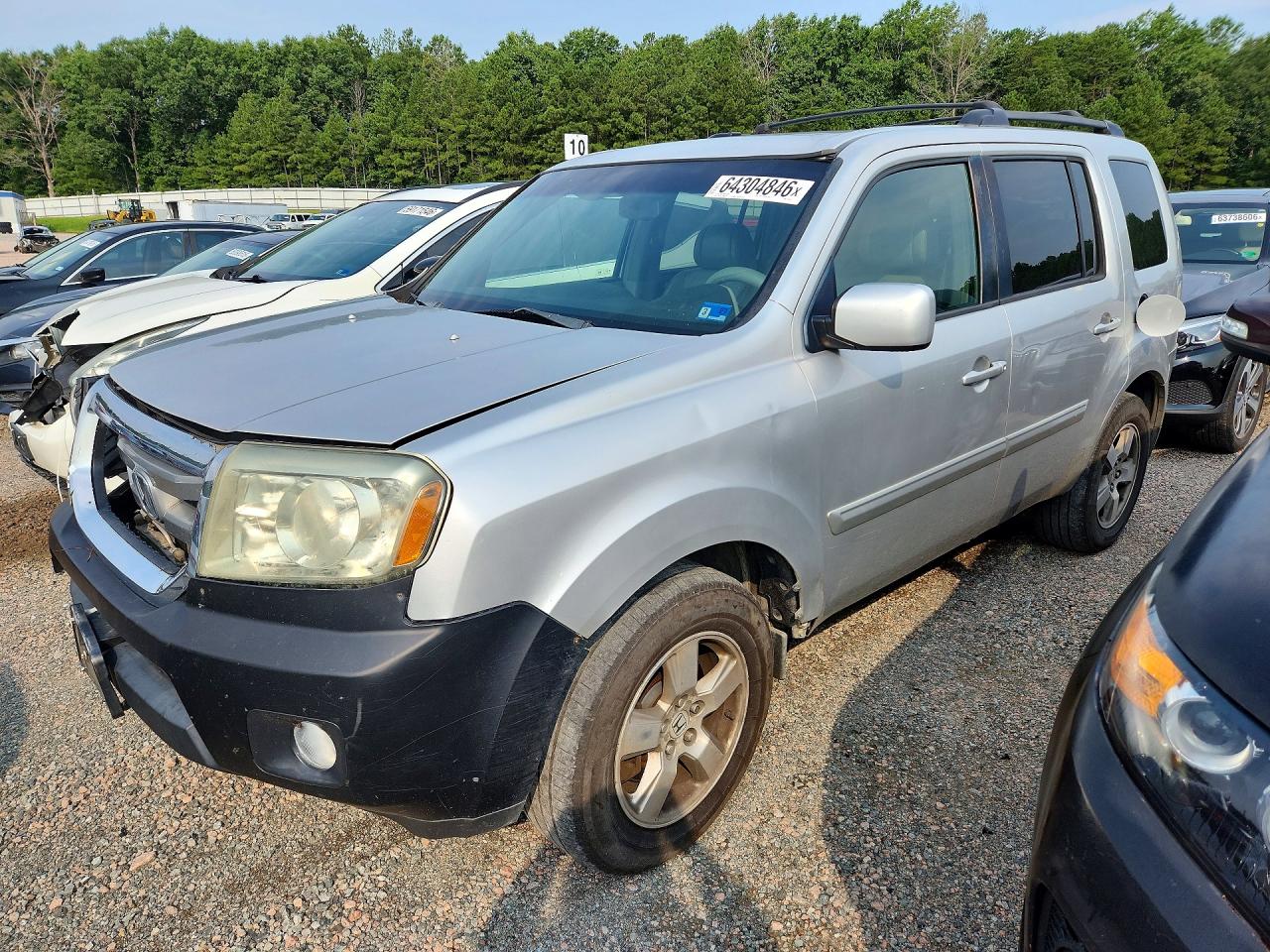 2009 Honda Pilot Exl Silver vin: 5FNYF48569B032331