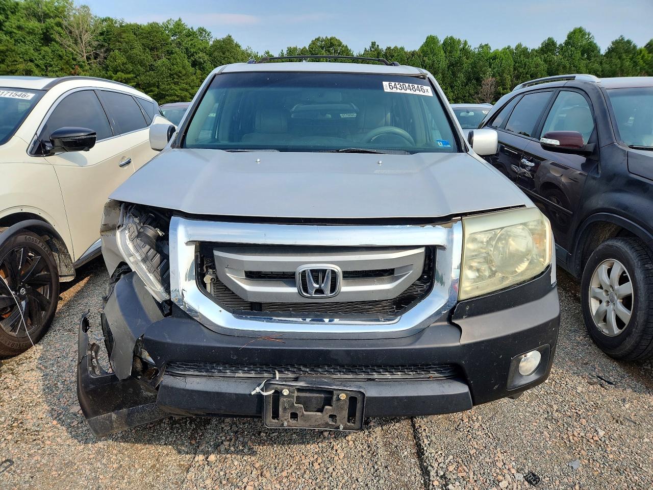 2009 Honda Pilot Exl Silver vin: 5FNYF48569B032331