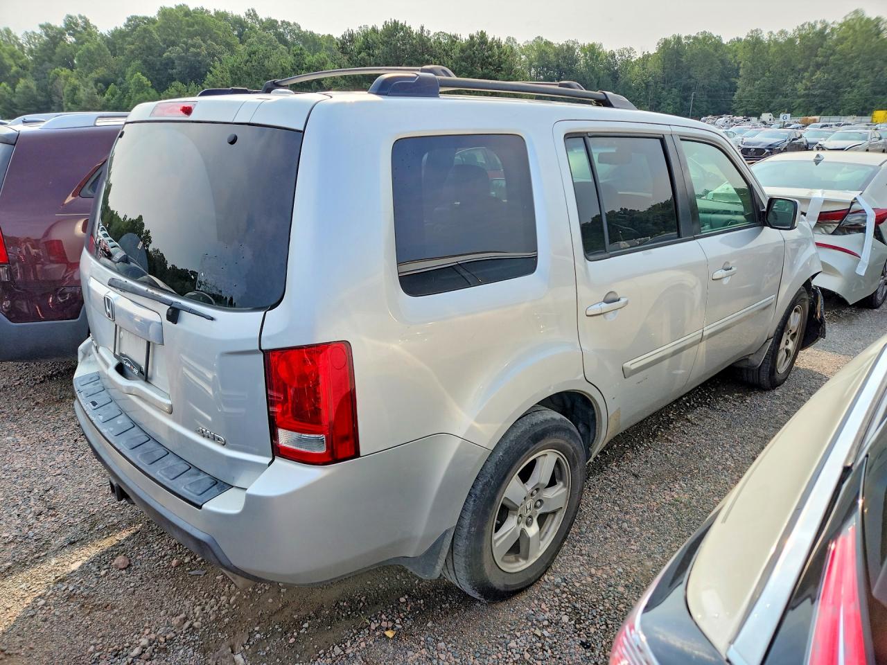 2009 Honda Pilot Exl Silver vin: 5FNYF48569B032331