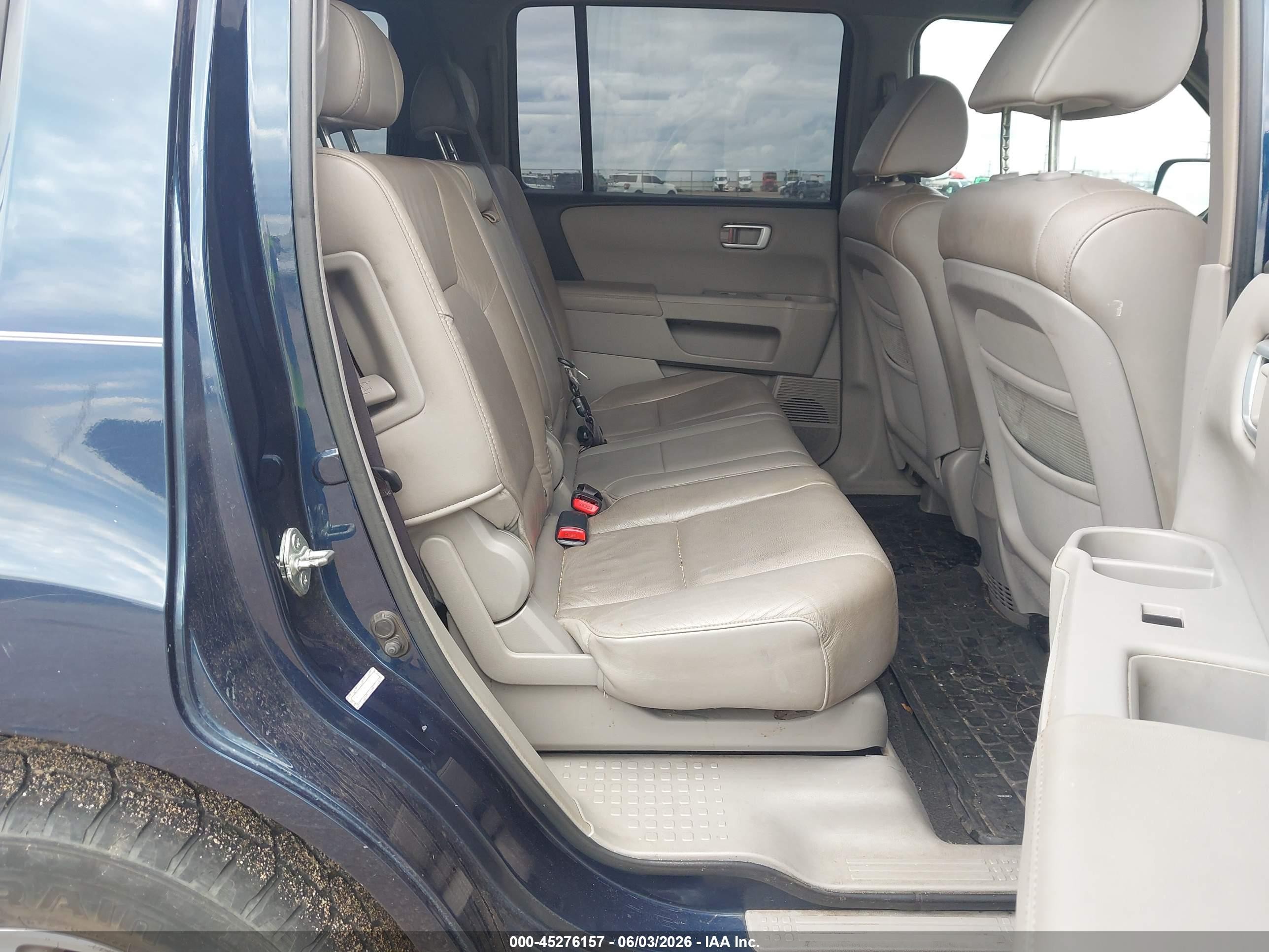 2009 Honda Pilot Ex-l Blue vin: 5FNYF48569B046259
