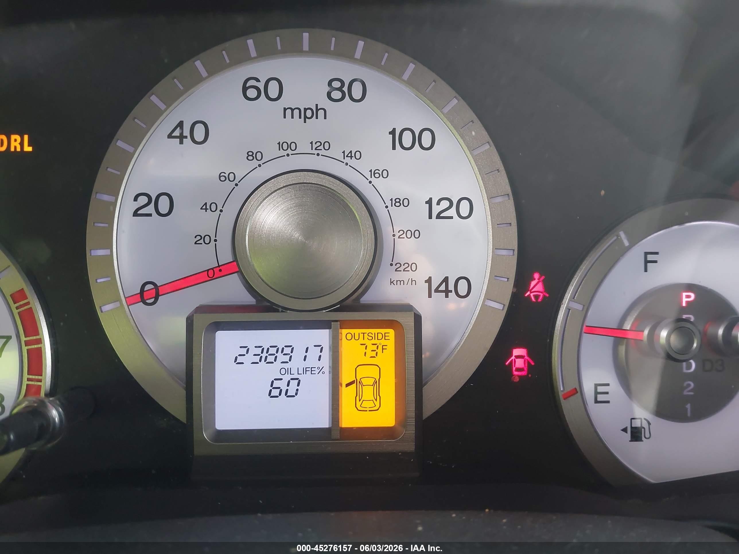 2009 Honda Pilot Ex-l Blue vin: 5FNYF48569B046259