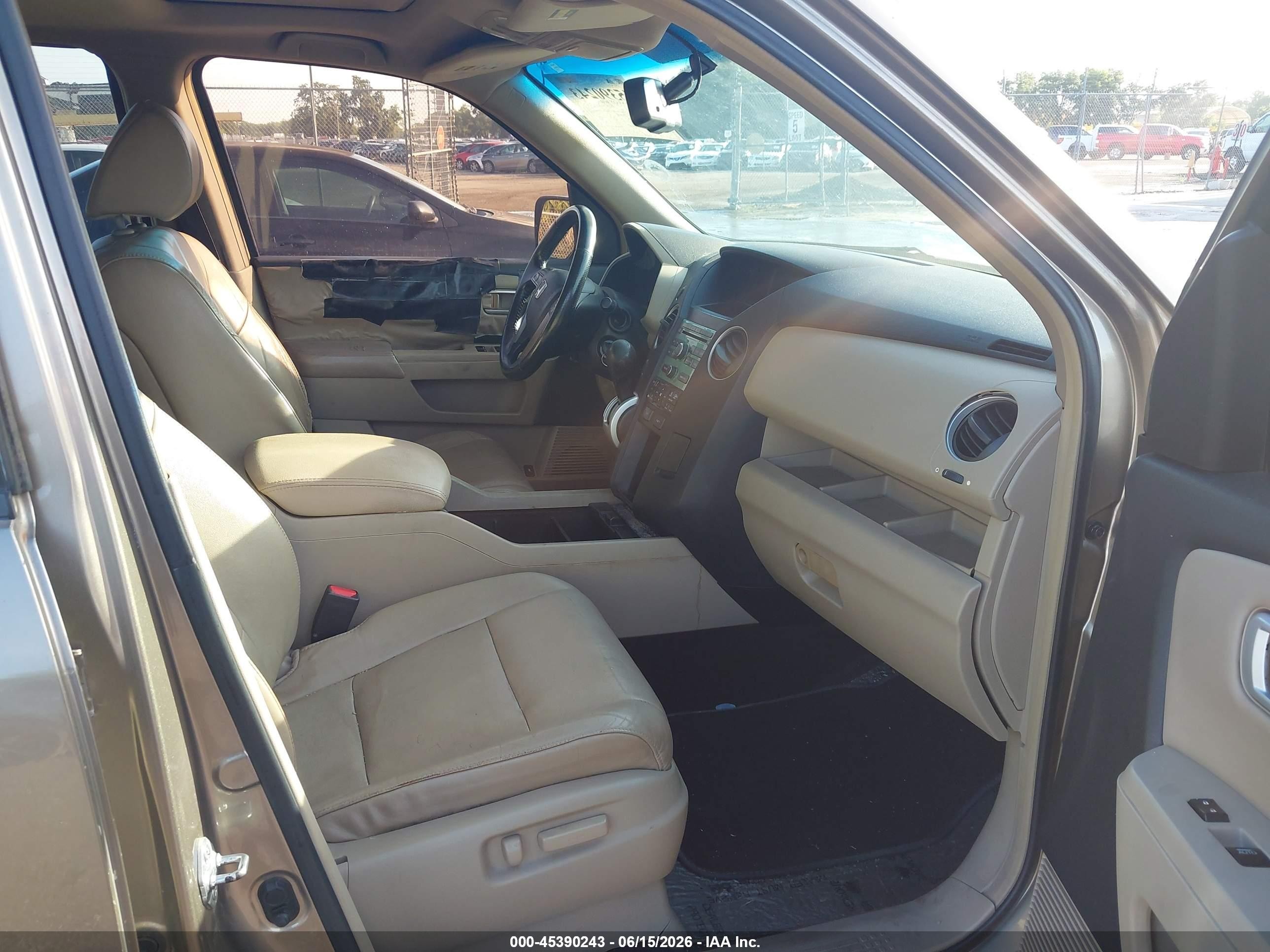 2009 Honda Pilot Ex-l Gold vin: 5FNYF48569B050392
