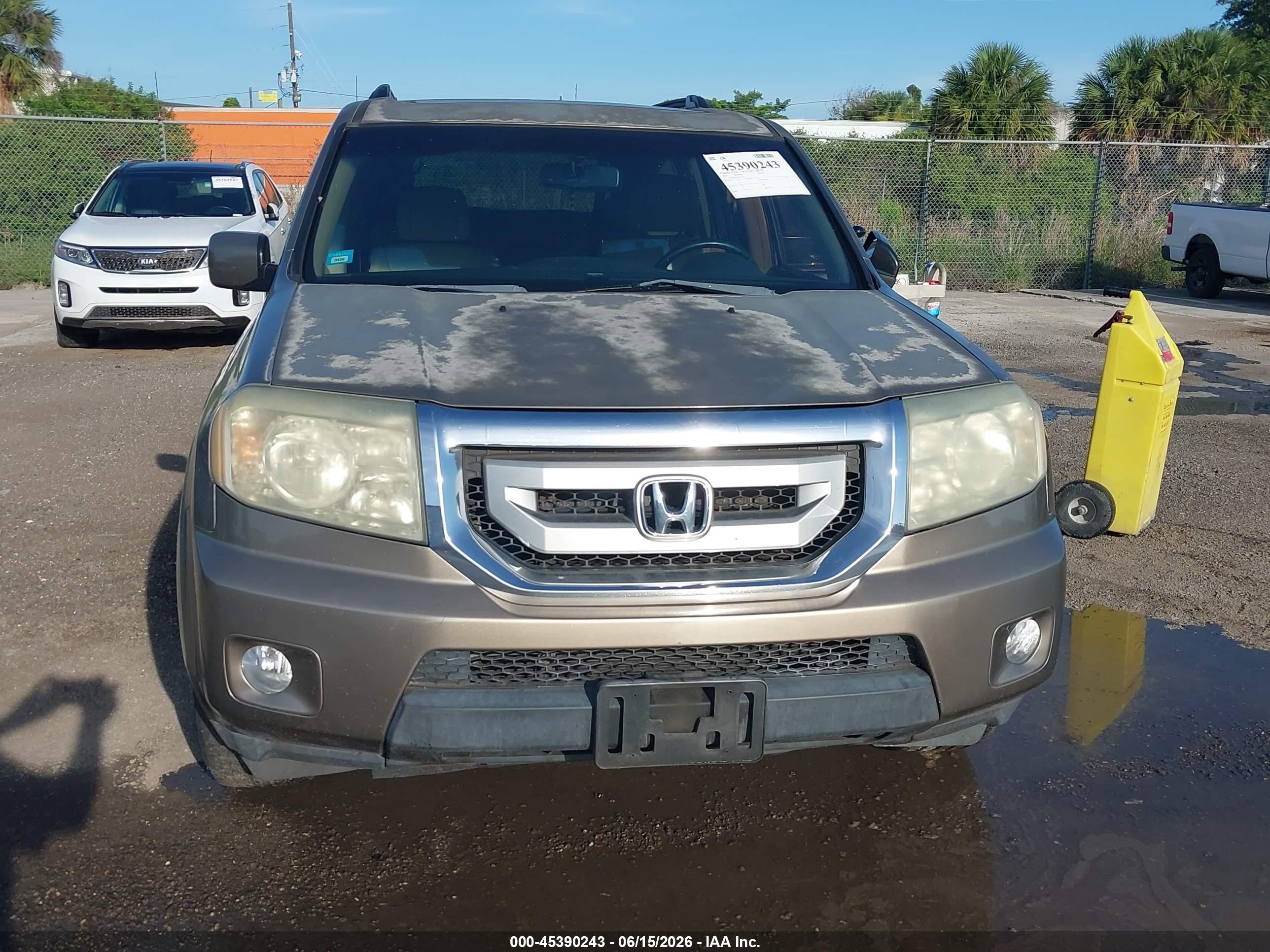 2009 Honda Pilot Ex-l Gold vin: 5FNYF48569B050392