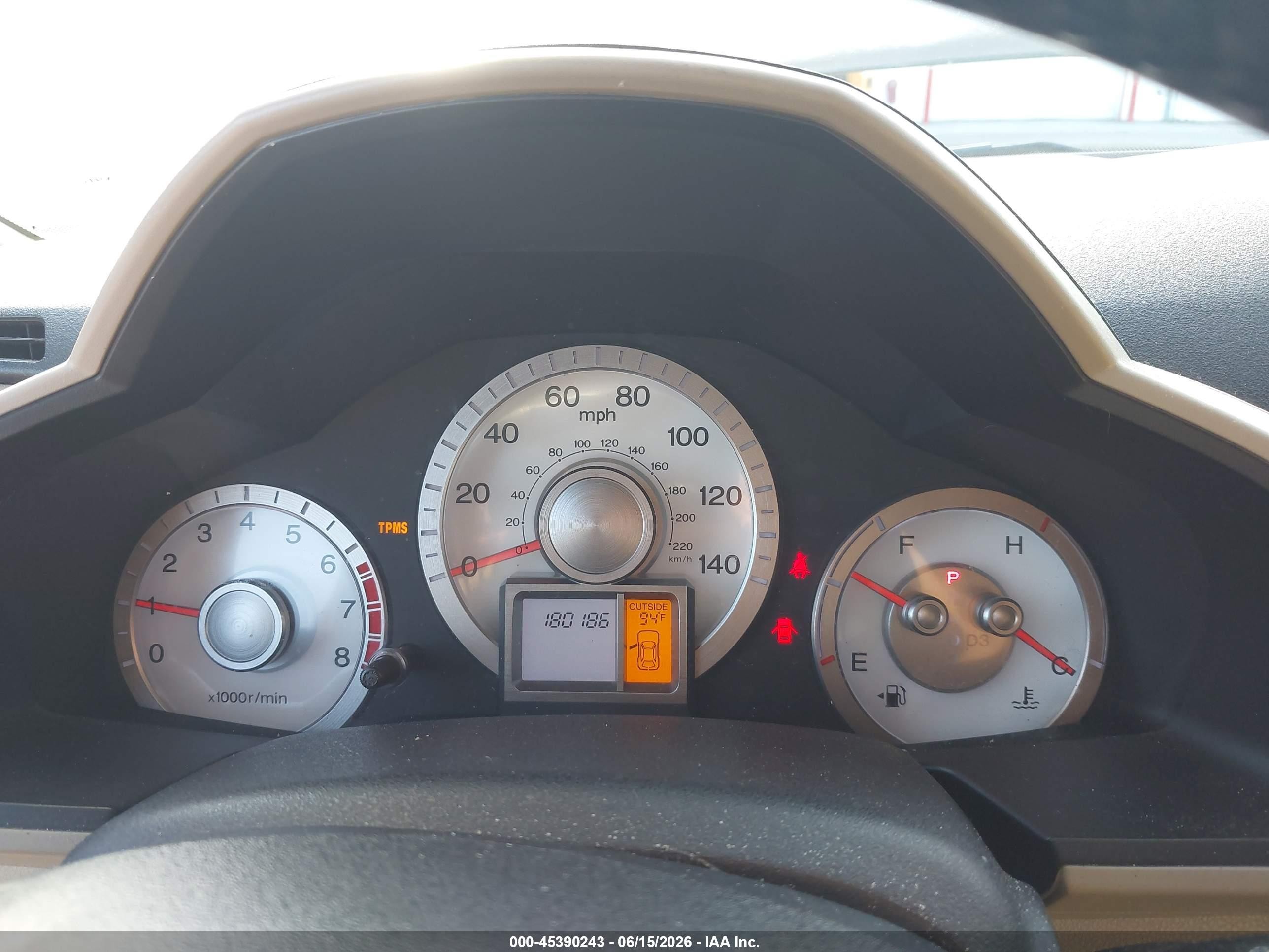 2009 Honda Pilot Ex-l Gold vin: 5FNYF48569B050392