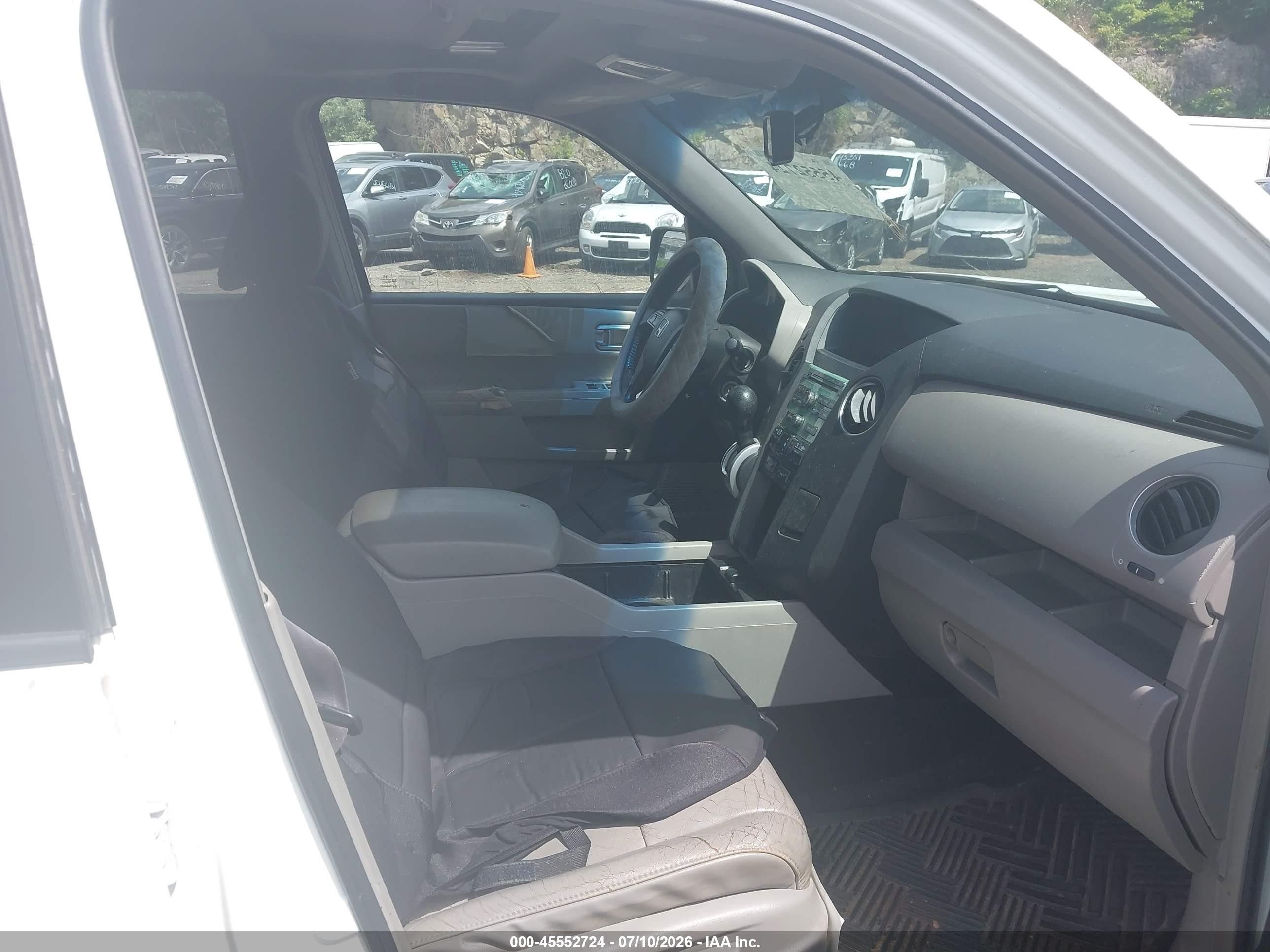 2009 Honda Pilot Ex-l Белый vin: 5FNYF48569B051347