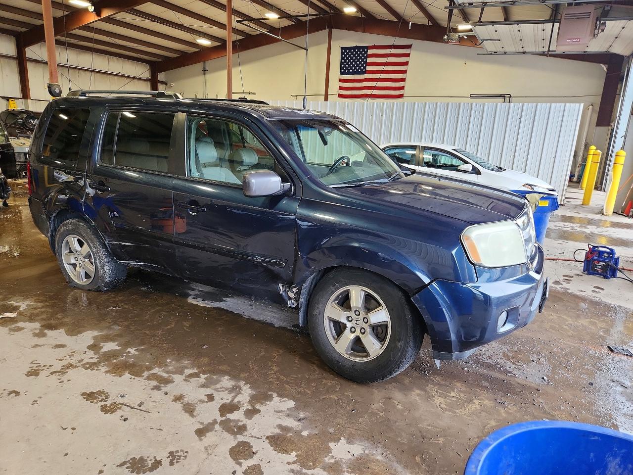 2009 Honda Pilot Exl Blue vin: 5FNYF48579B052720