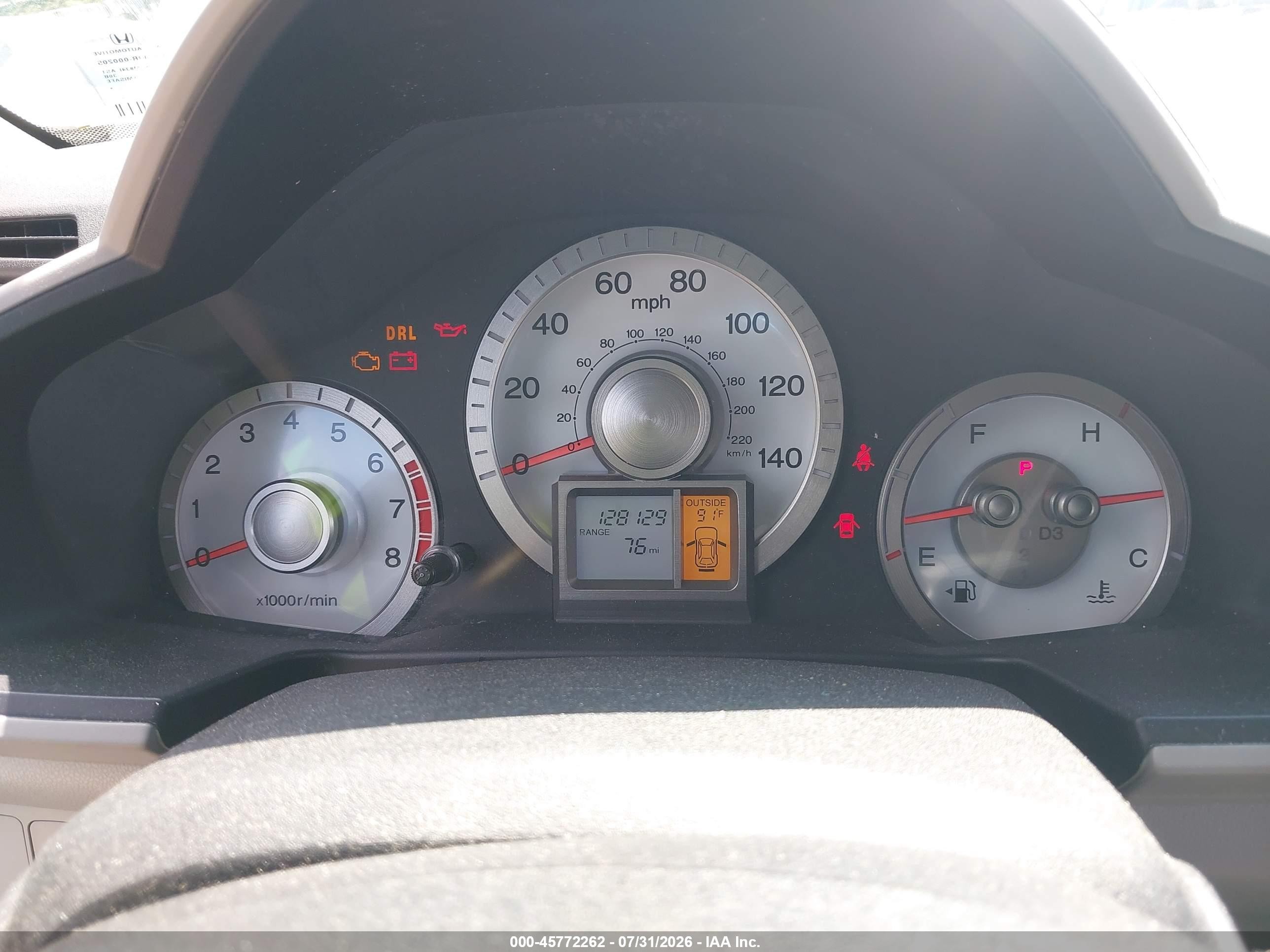 2009 Honda Pilot Ex-l Silver vin: 5FNYF48589B004076