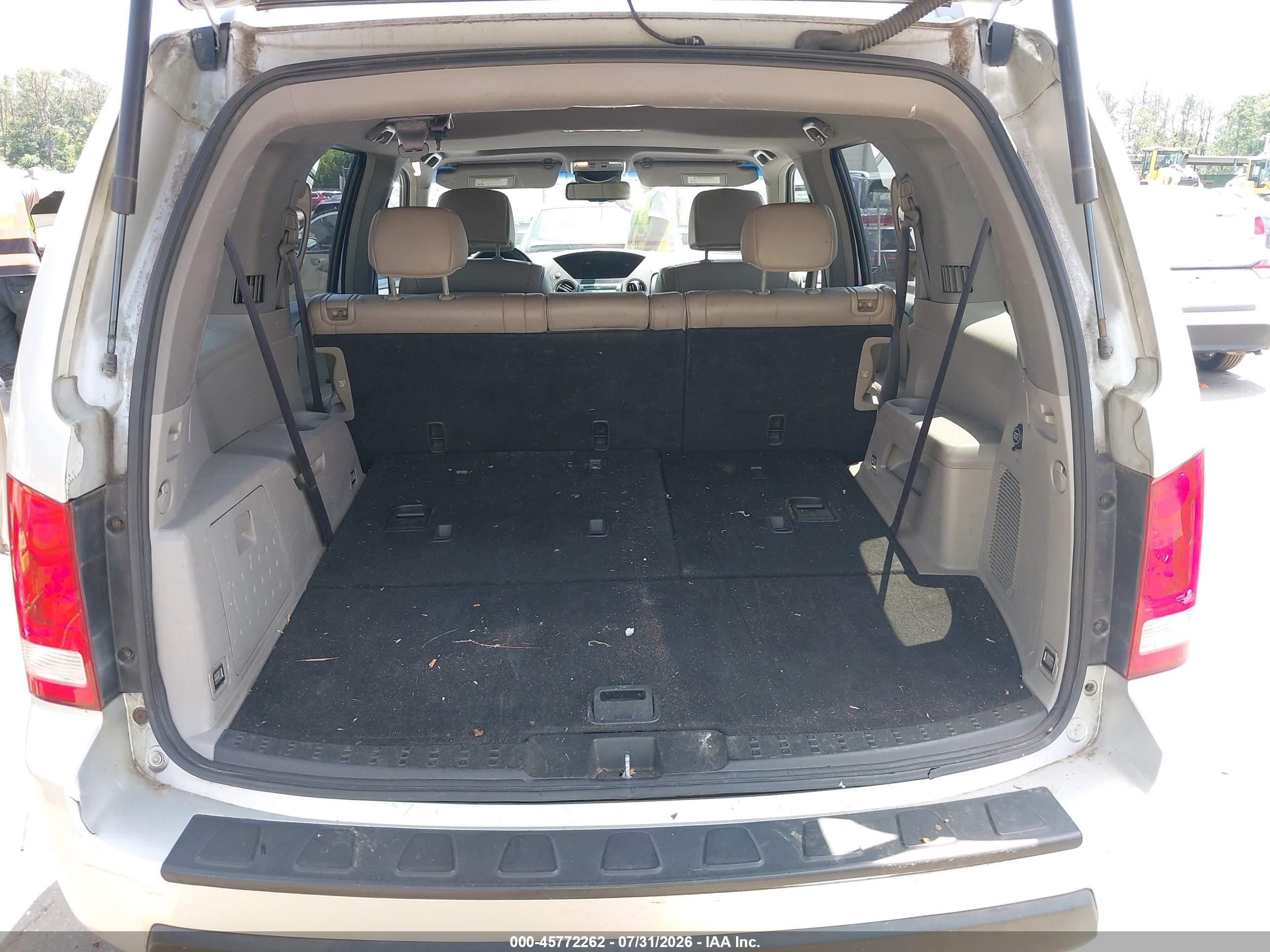 2009 Honda Pilot Ex-l Silver vin: 5FNYF48589B004076