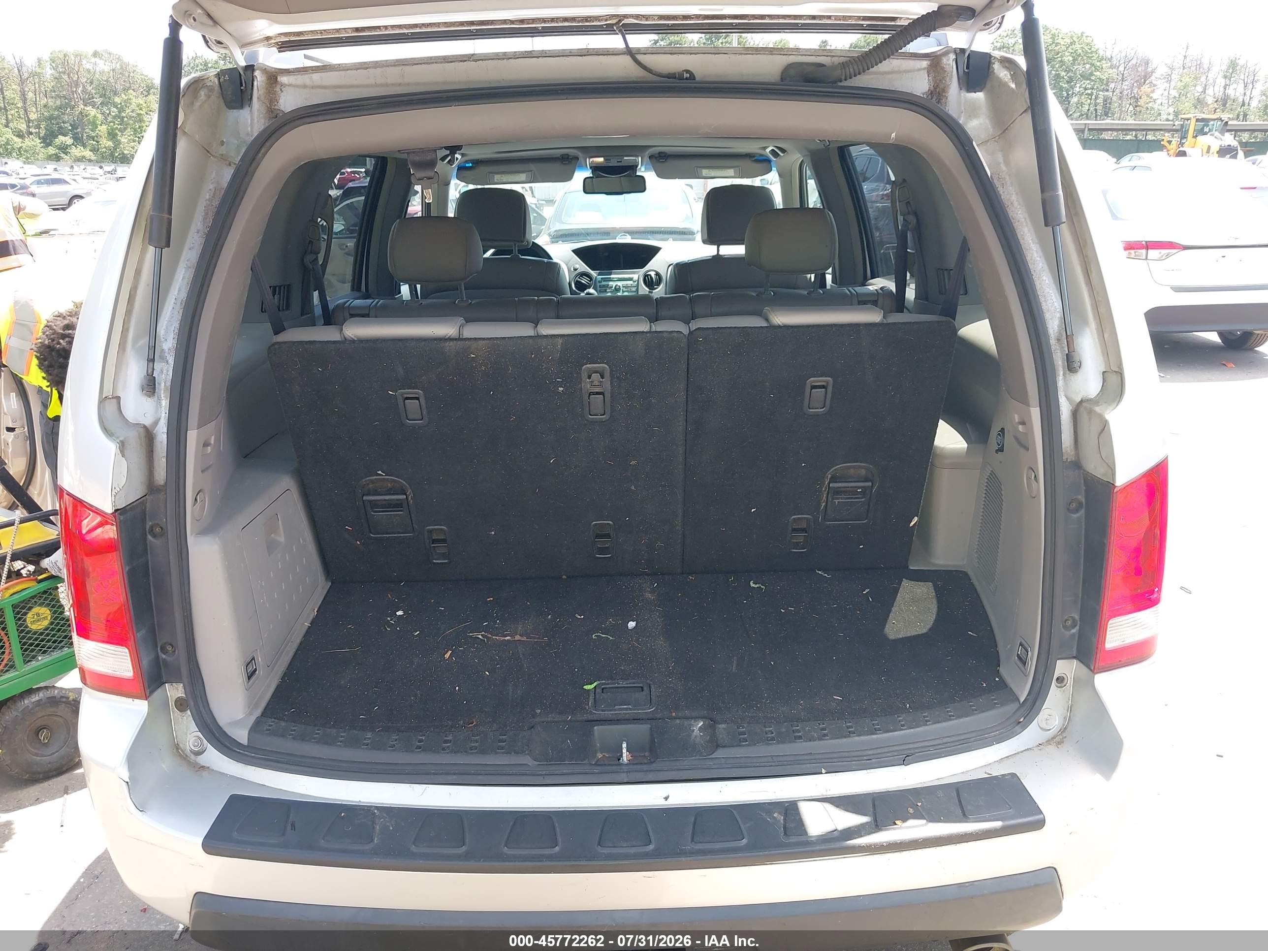 2009 Honda Pilot Ex-l Silver vin: 5FNYF48589B004076