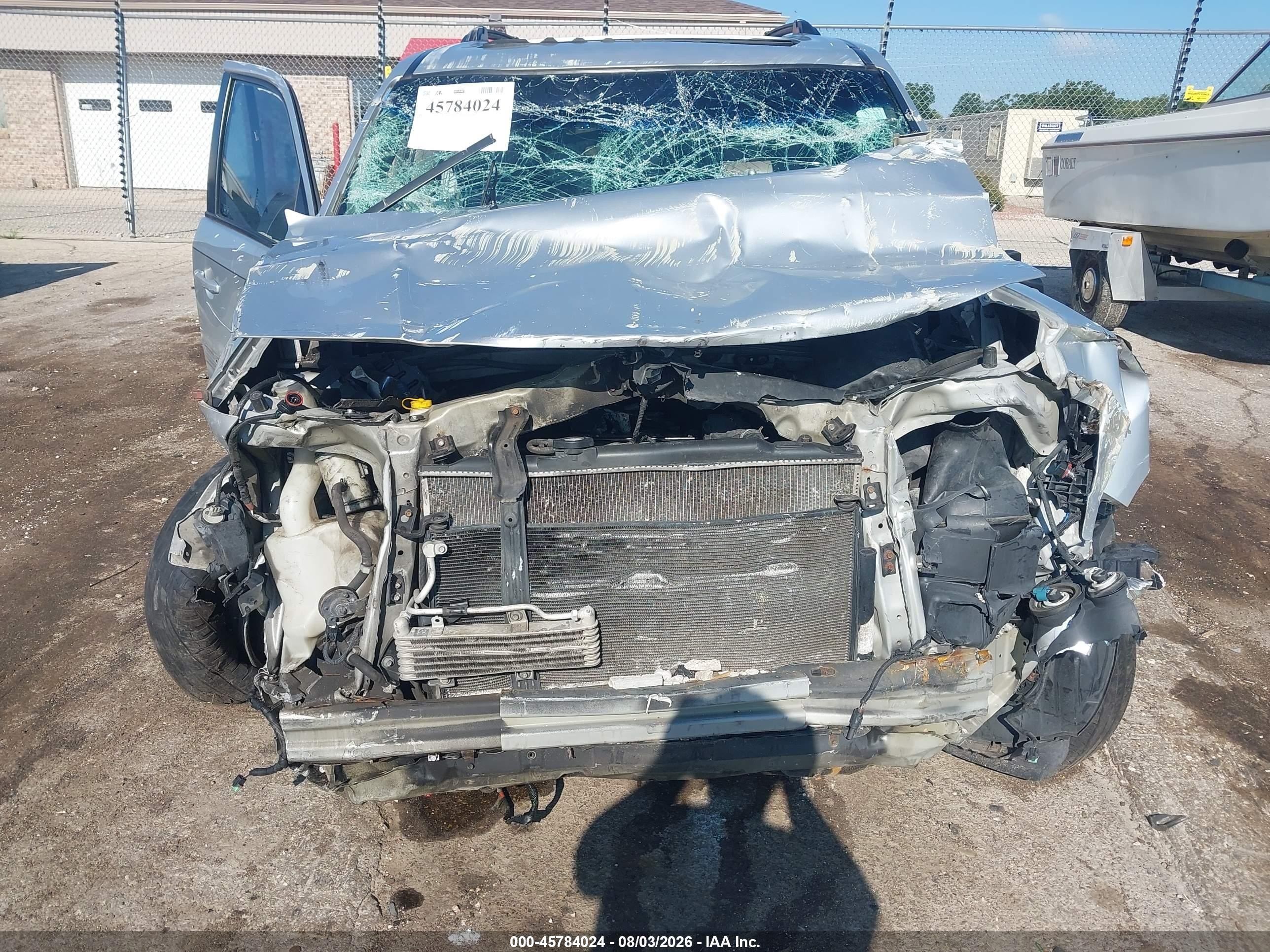 2009 Honda Pilot Ex-l Silver vin: 5FNYF48589B004224