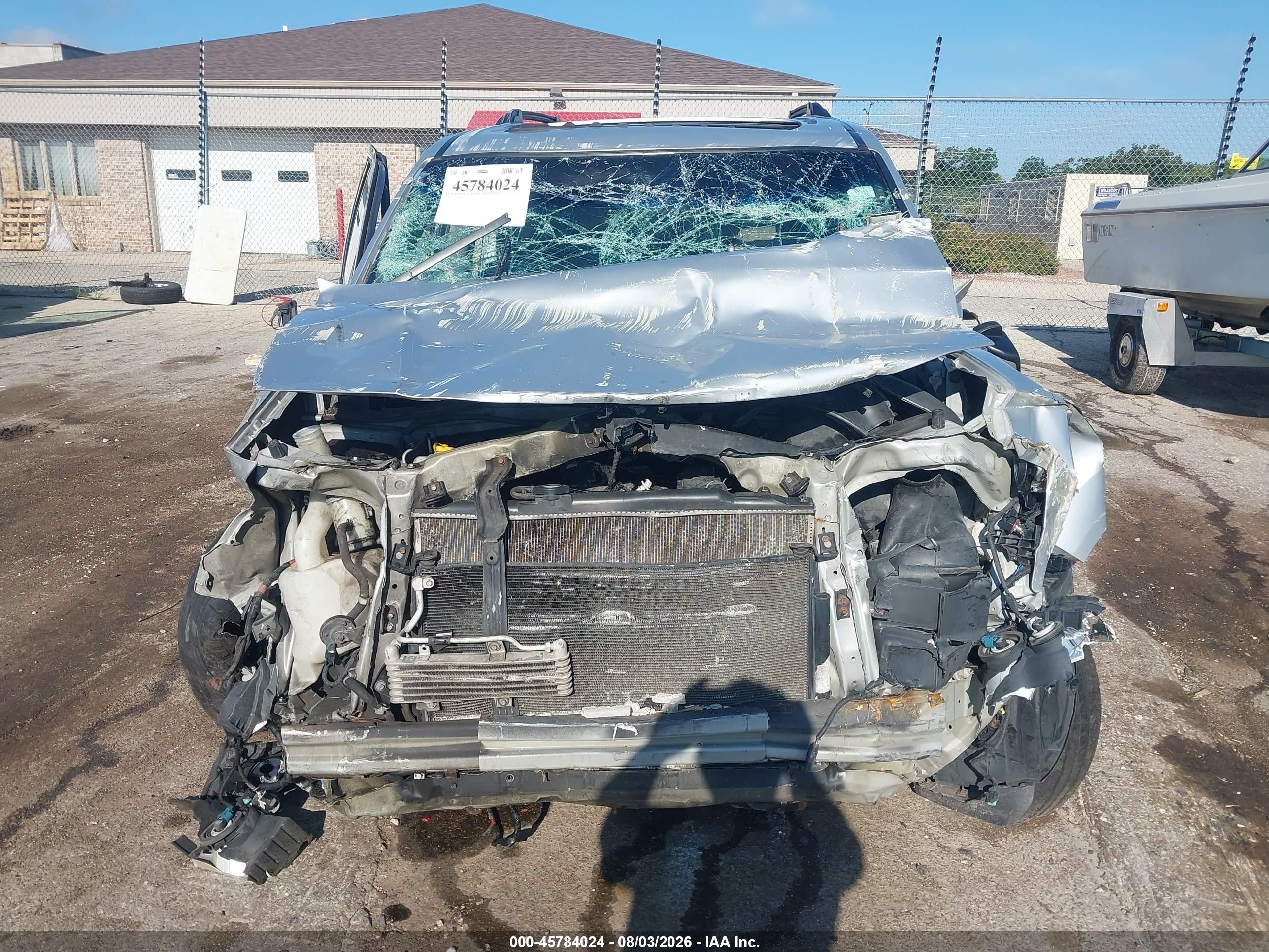 2009 Honda Pilot Ex-l Silver vin: 5FNYF48589B004224