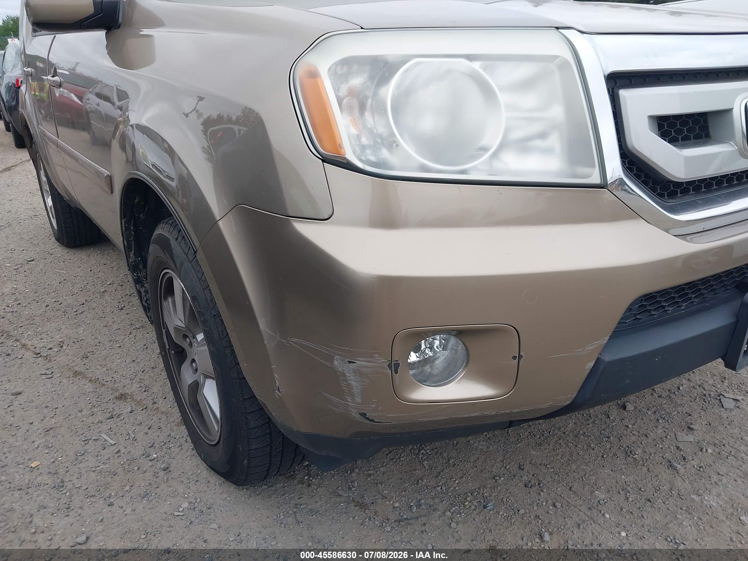 2009 Honda Pilot Ex-l Brown vin: 5FNYF48589B004465
