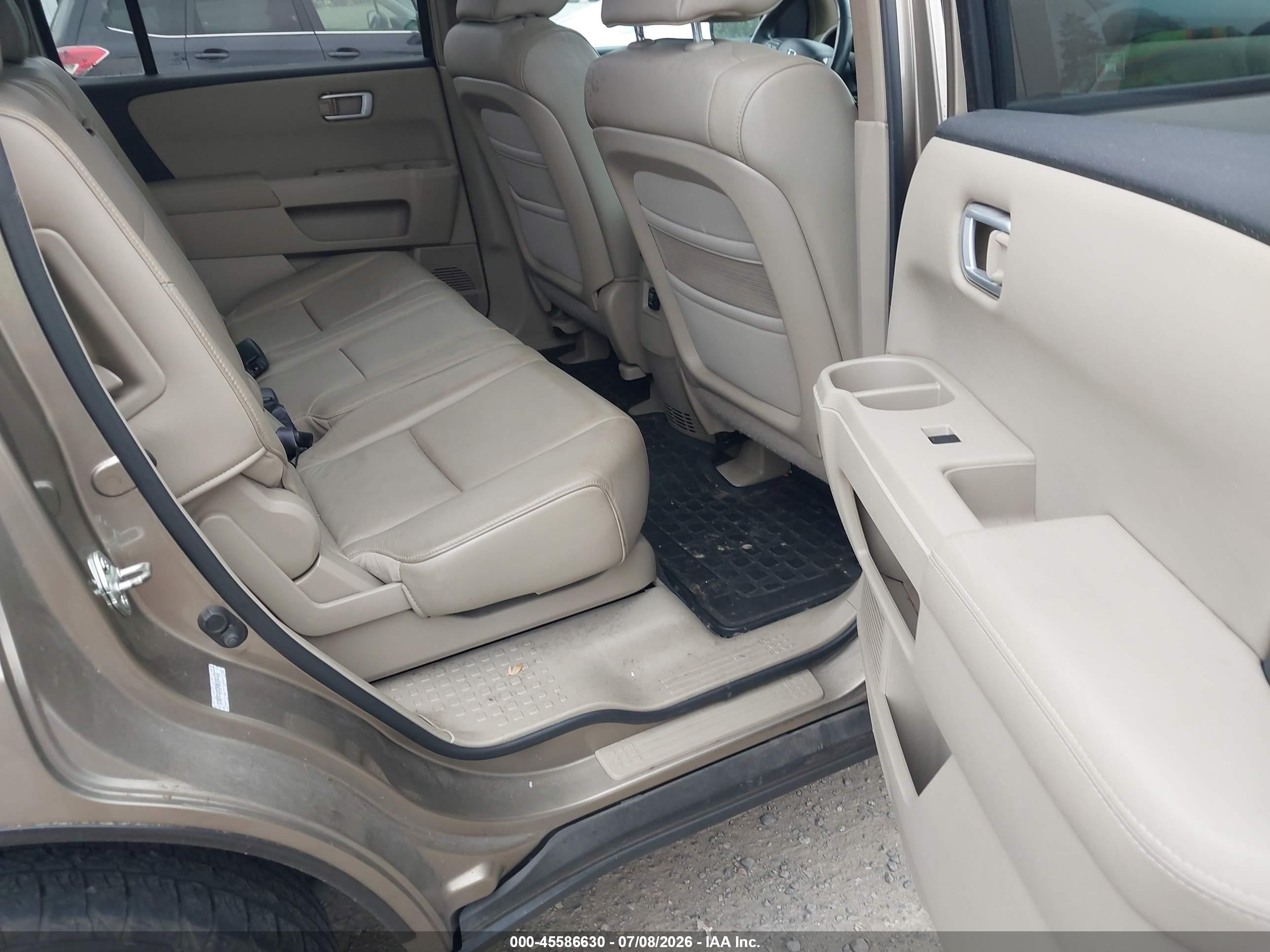2009 Honda Pilot Ex-l Brown vin: 5FNYF48589B004465