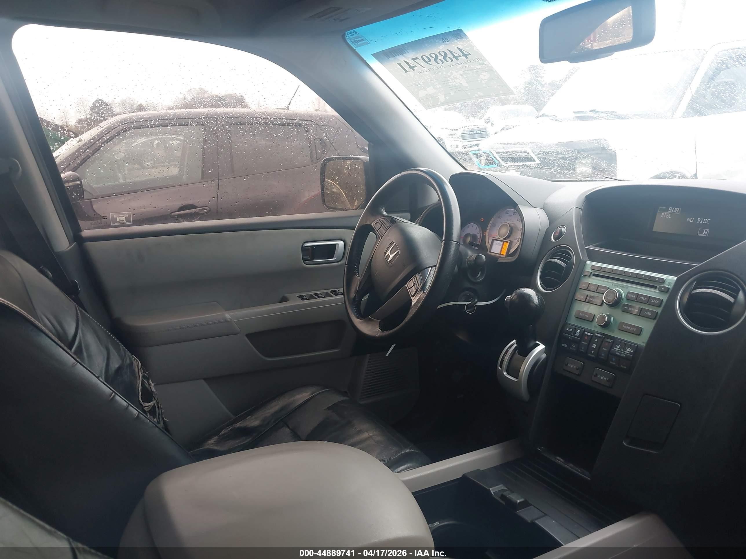2009 Honda Pilot Ex-l Gray vin: 5FNYF48589B044819
