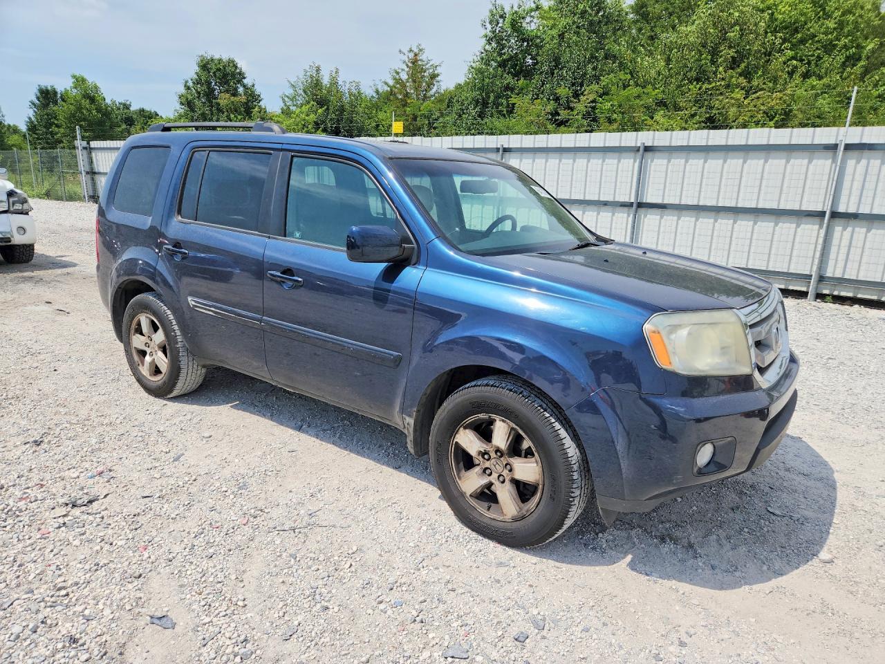 2009 Honda Pilot Exl Blue vin: 5FNYF48589B049650