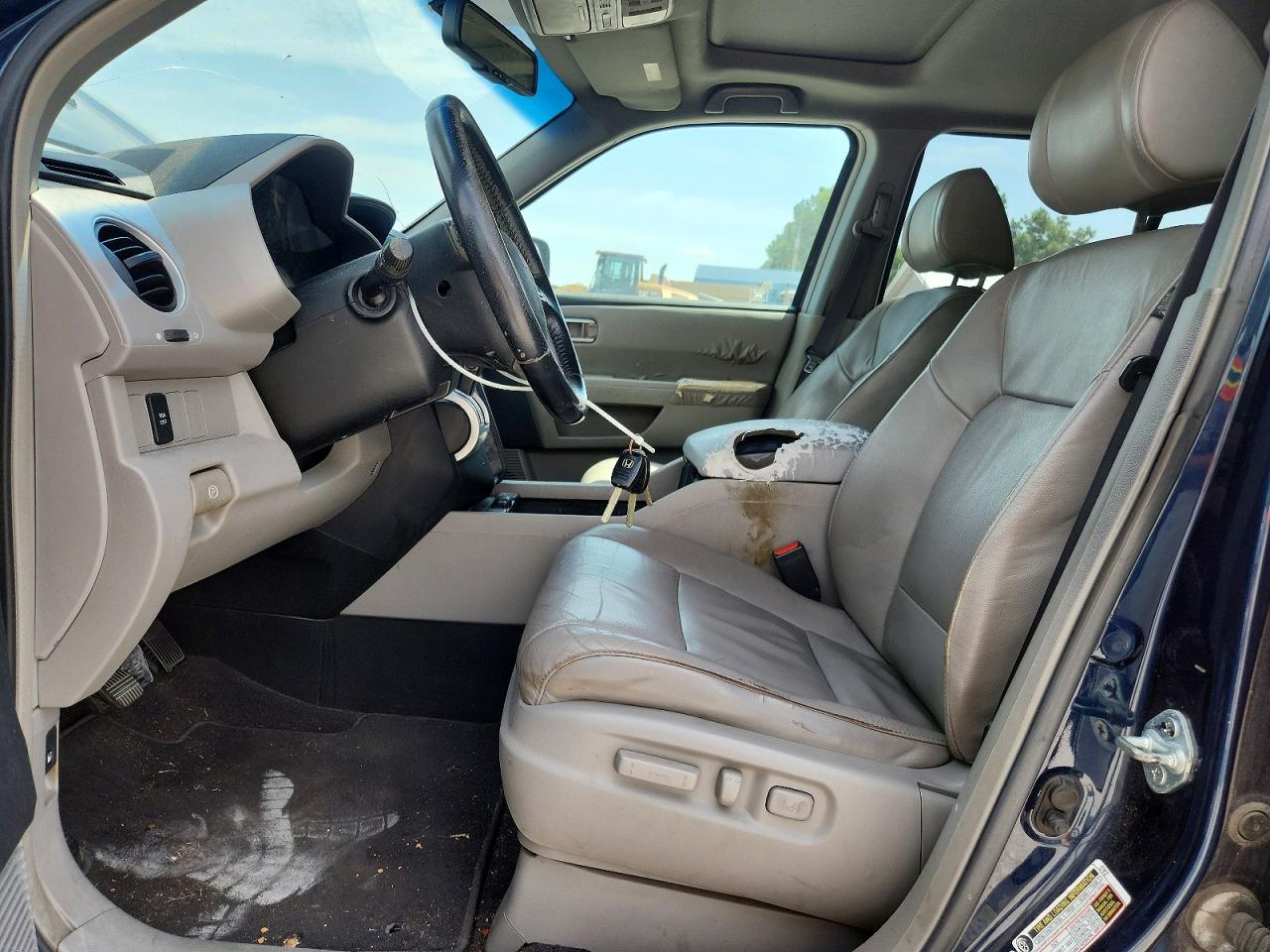 2009 Honda Pilot Exl Blue vin: 5FNYF48589B049650
