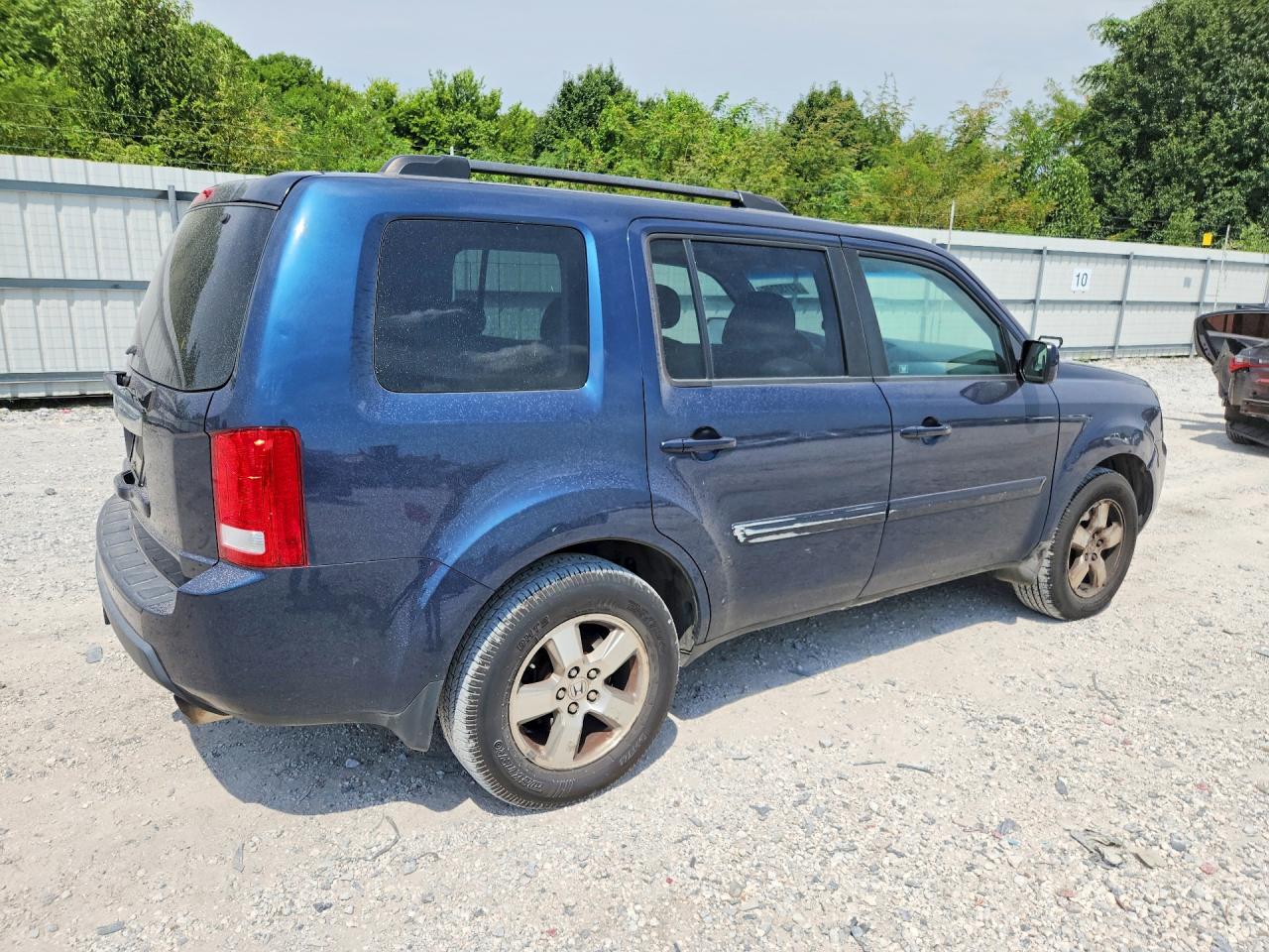 2009 Honda Pilot Exl Blue vin: 5FNYF48589B049650