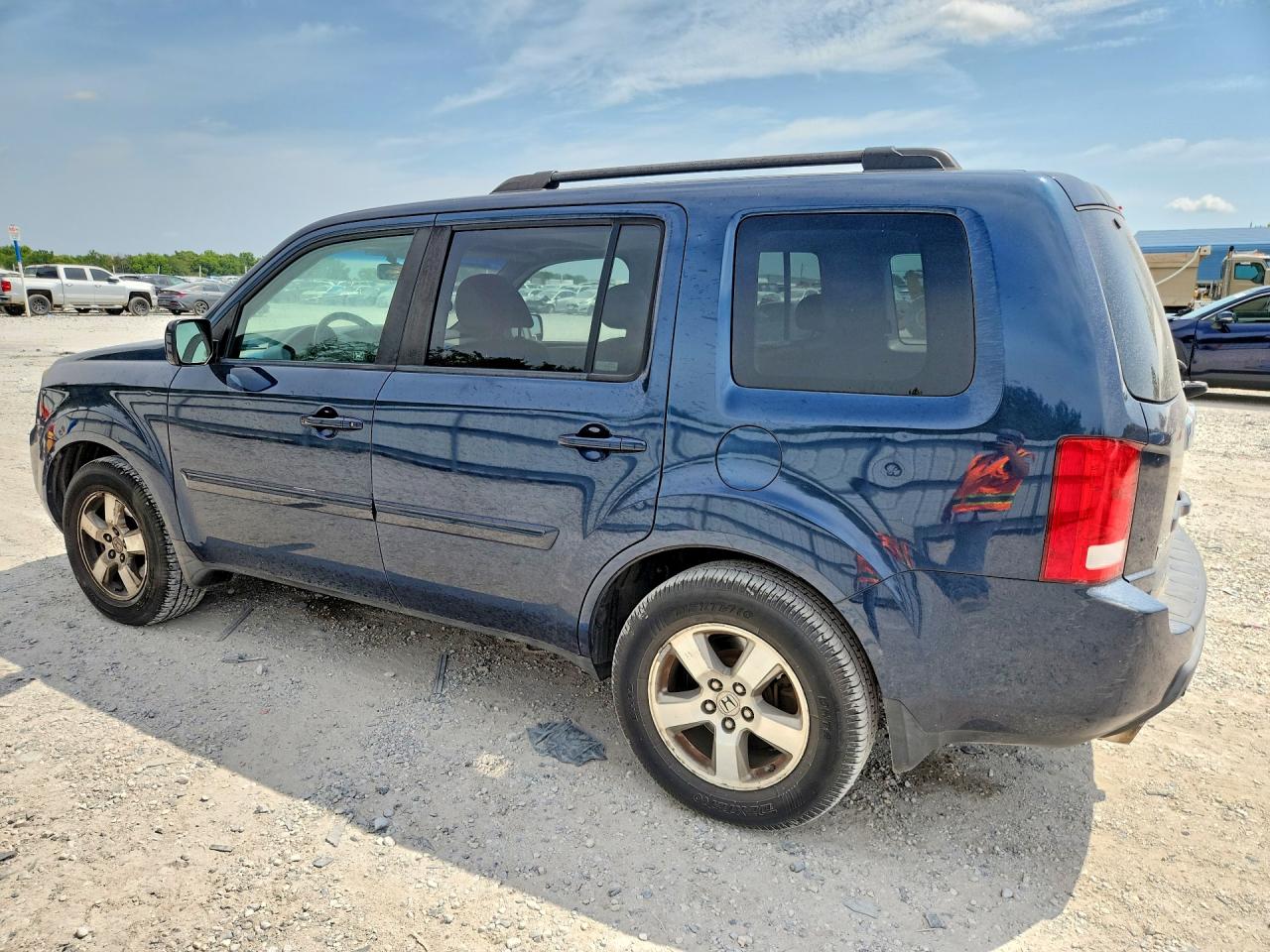 2009 Honda Pilot Exl Blue vin: 5FNYF48589B049650