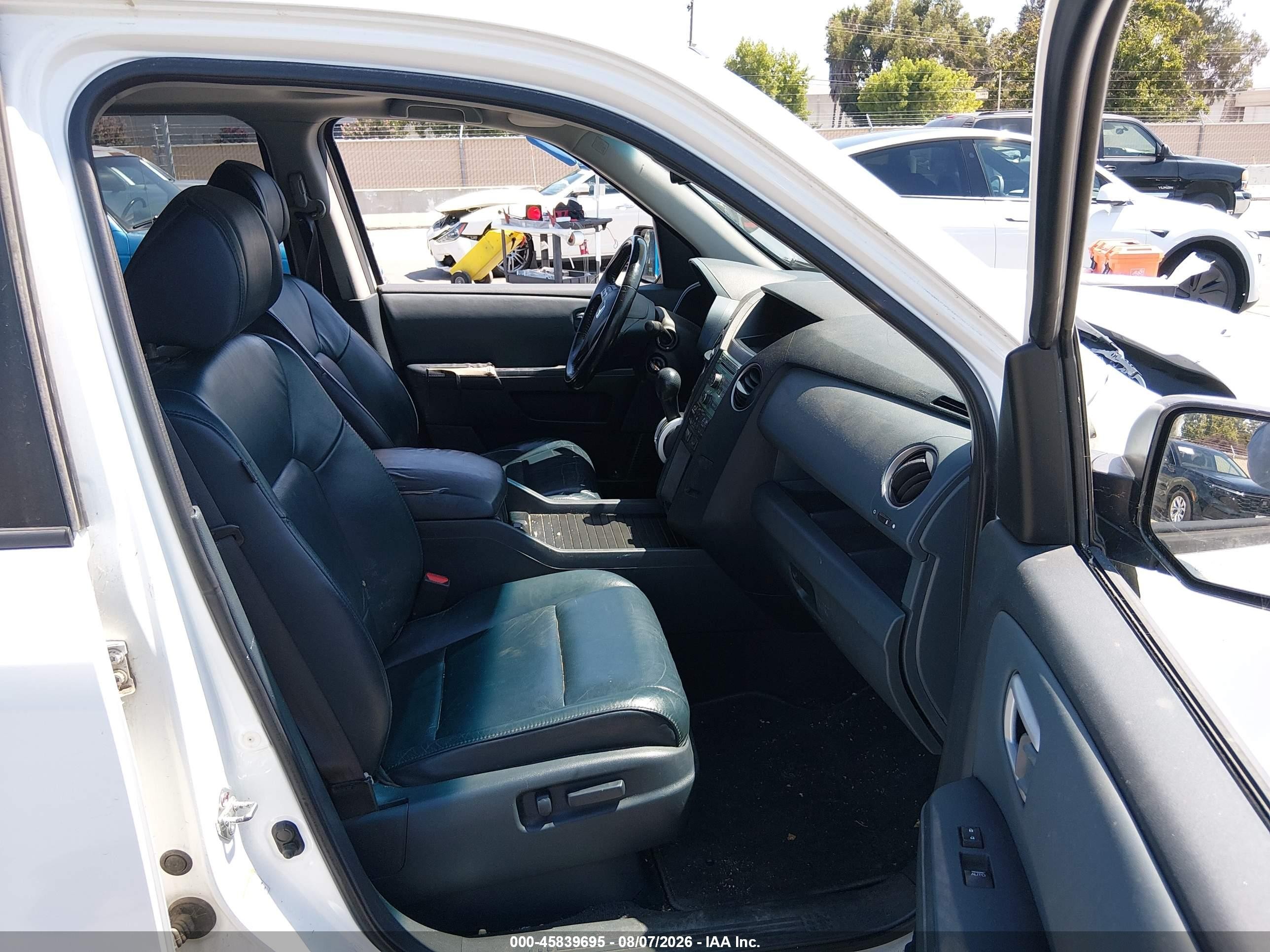 2009 Honda Pilot Ex-l Белый vin: 5FNYF48589B049941