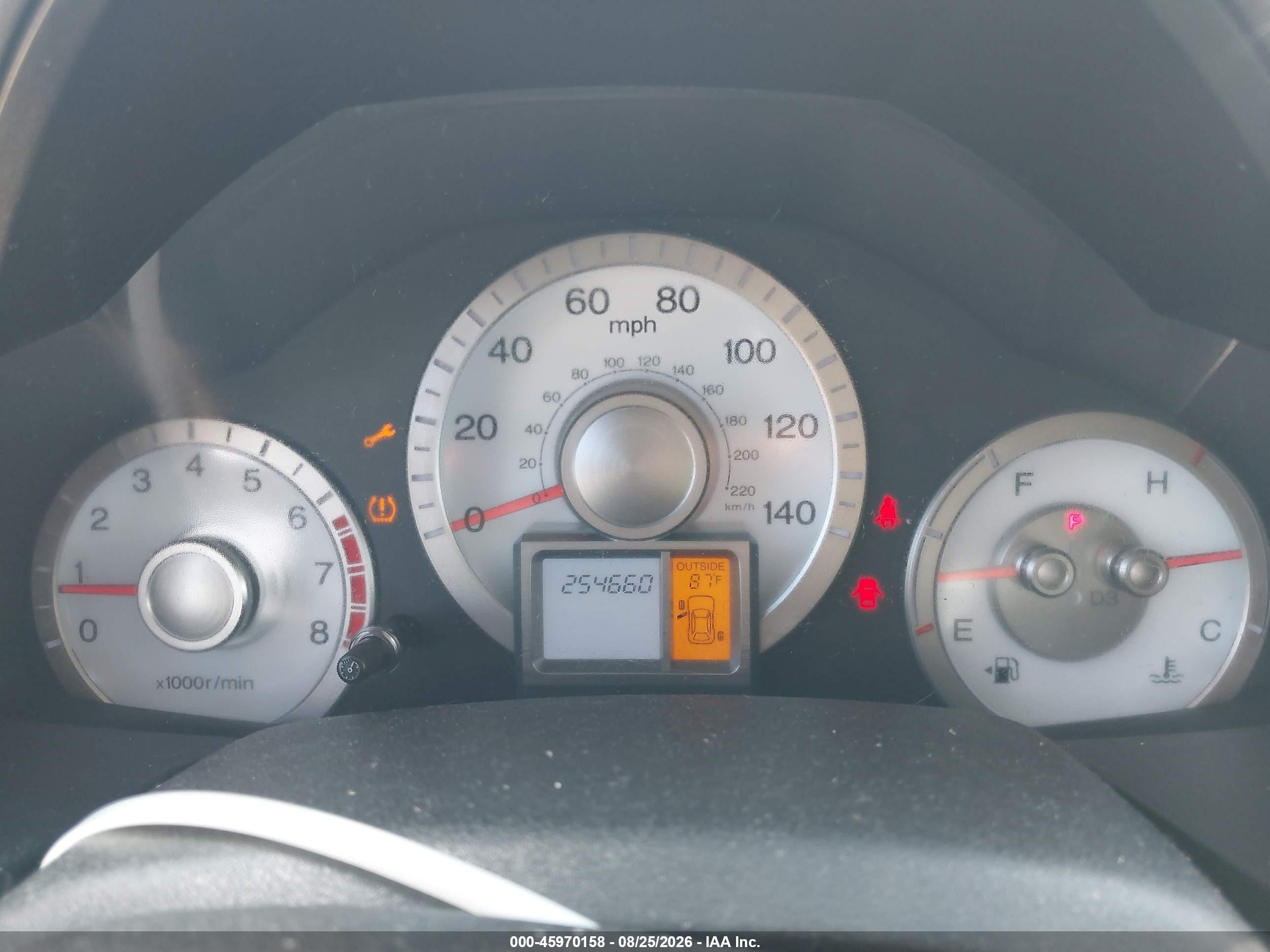 2009 Honda Pilot Ex-l Red vin: 5FNYF48599B004863