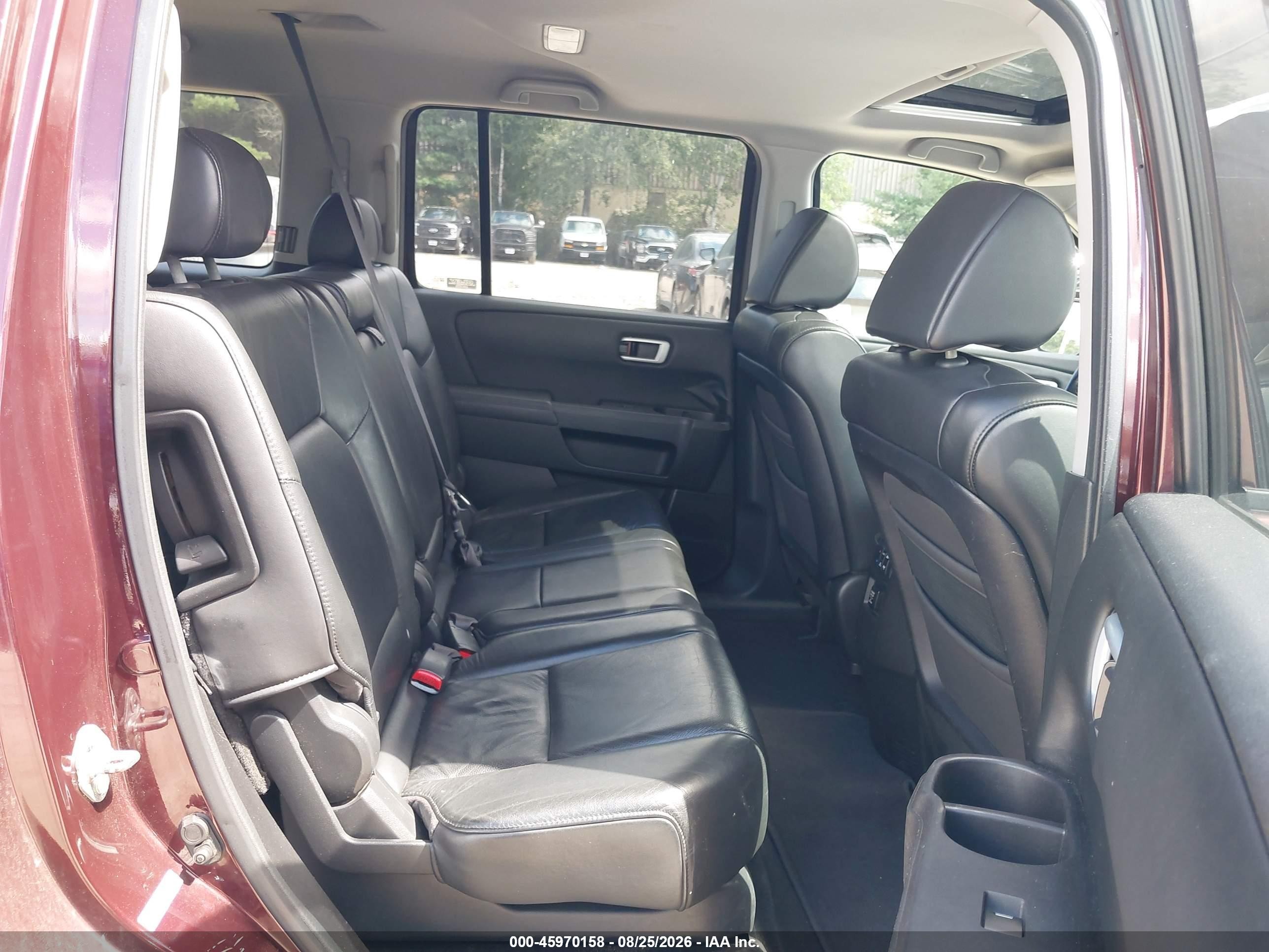 2009 Honda Pilot Ex-l Red vin: 5FNYF48599B004863