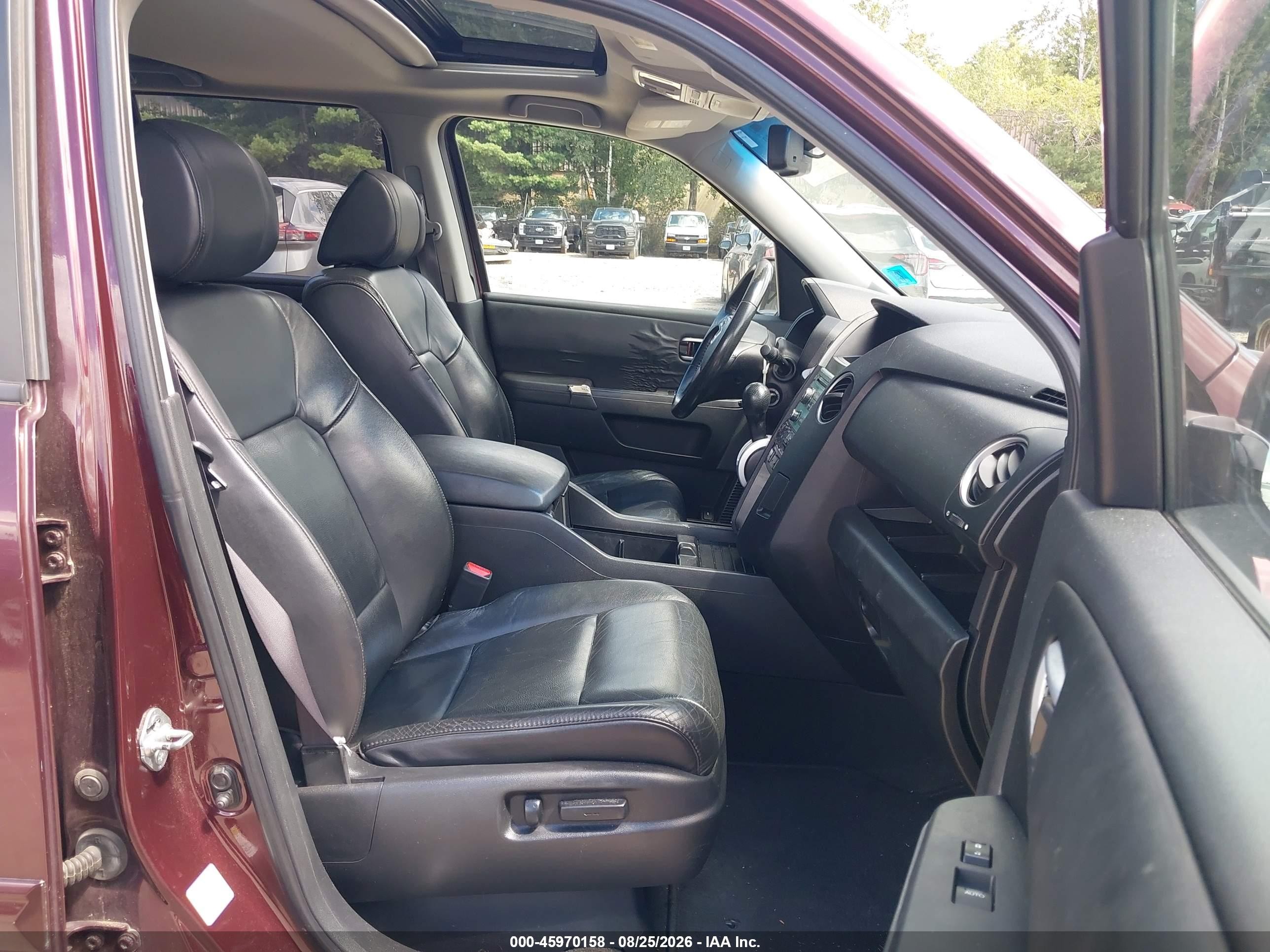 2009 Honda Pilot Ex-l Red vin: 5FNYF48599B004863