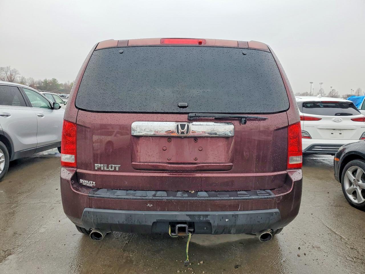 2009 Honda Pilot Exl Red vin: 5FNYF48599B005107