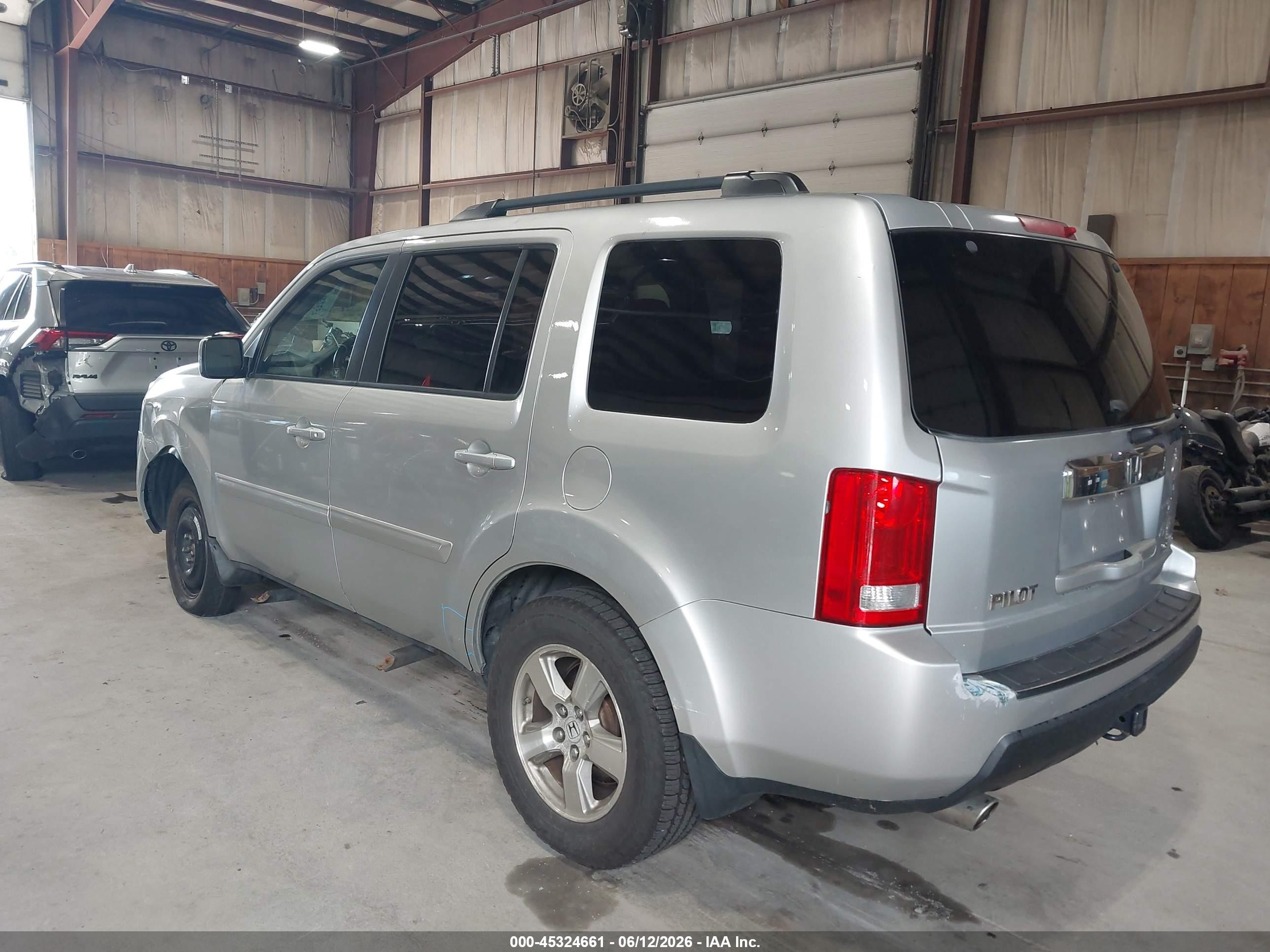 2009 Honda Pilot Ex-l Silver vin: 5FNYF48599B017452