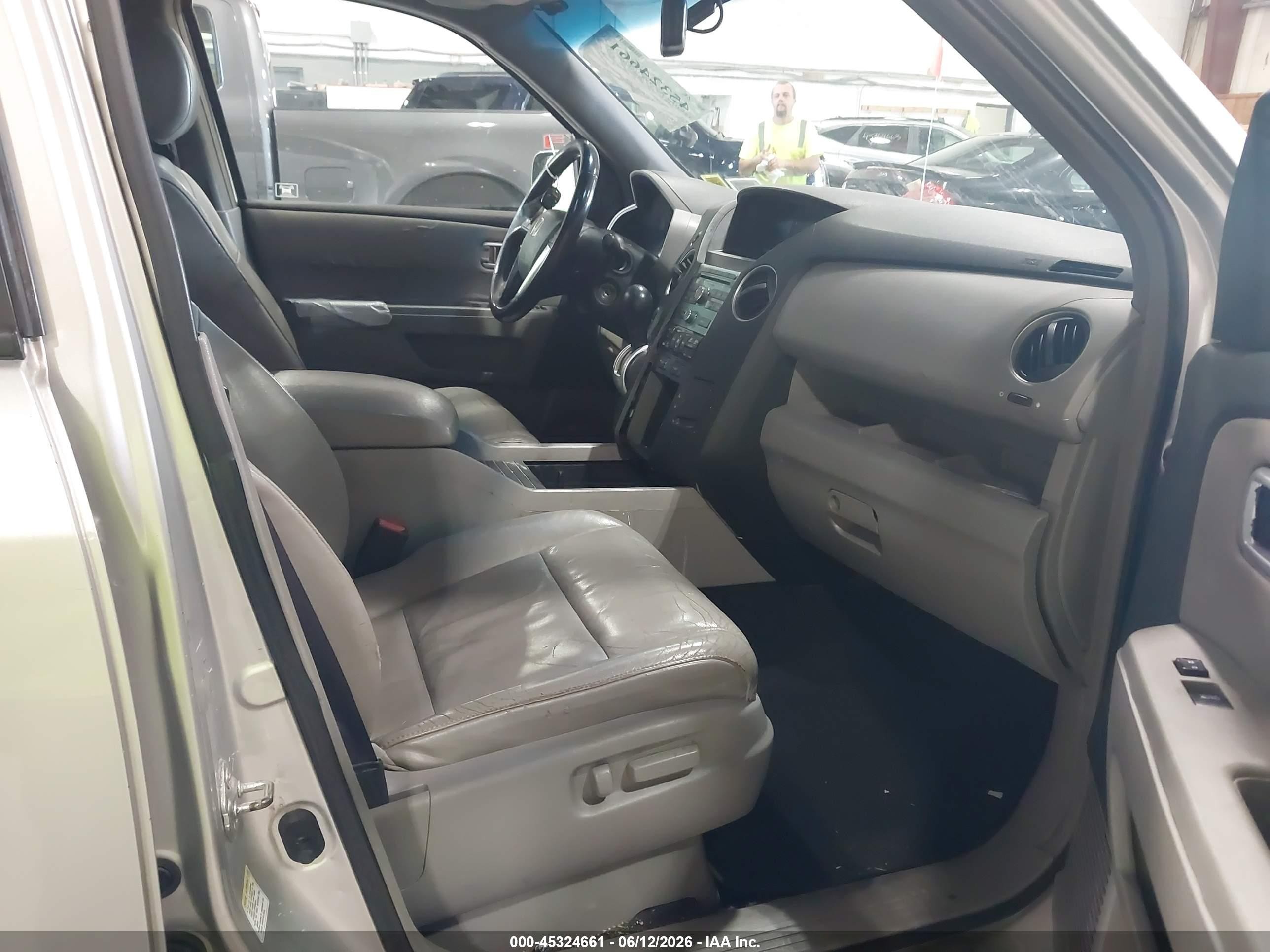2009 Honda Pilot Ex-l Silver vin: 5FNYF48599B017452