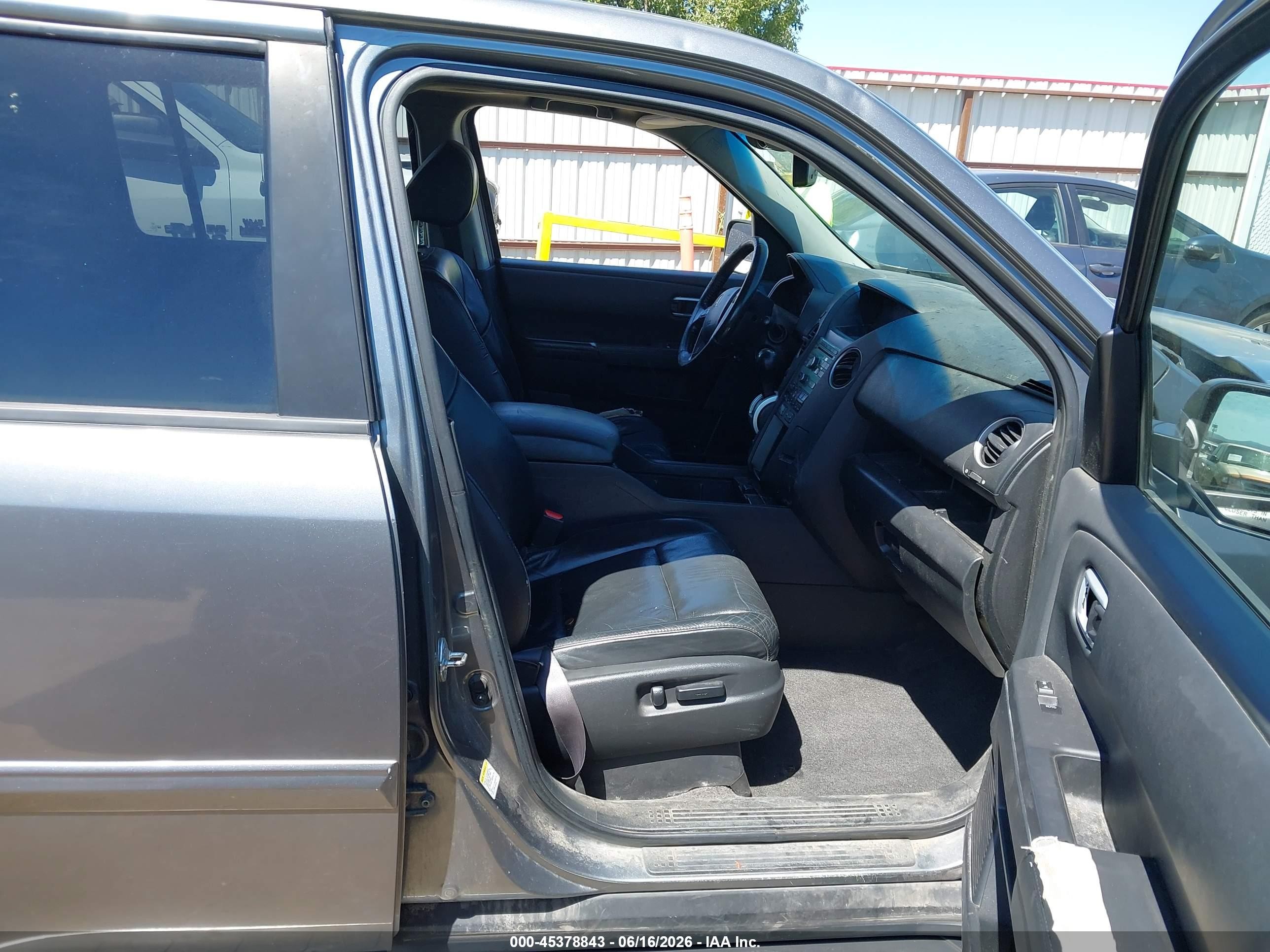 2009 Honda Pilot Ex-l Gray vin: 5FNYF48599B028256