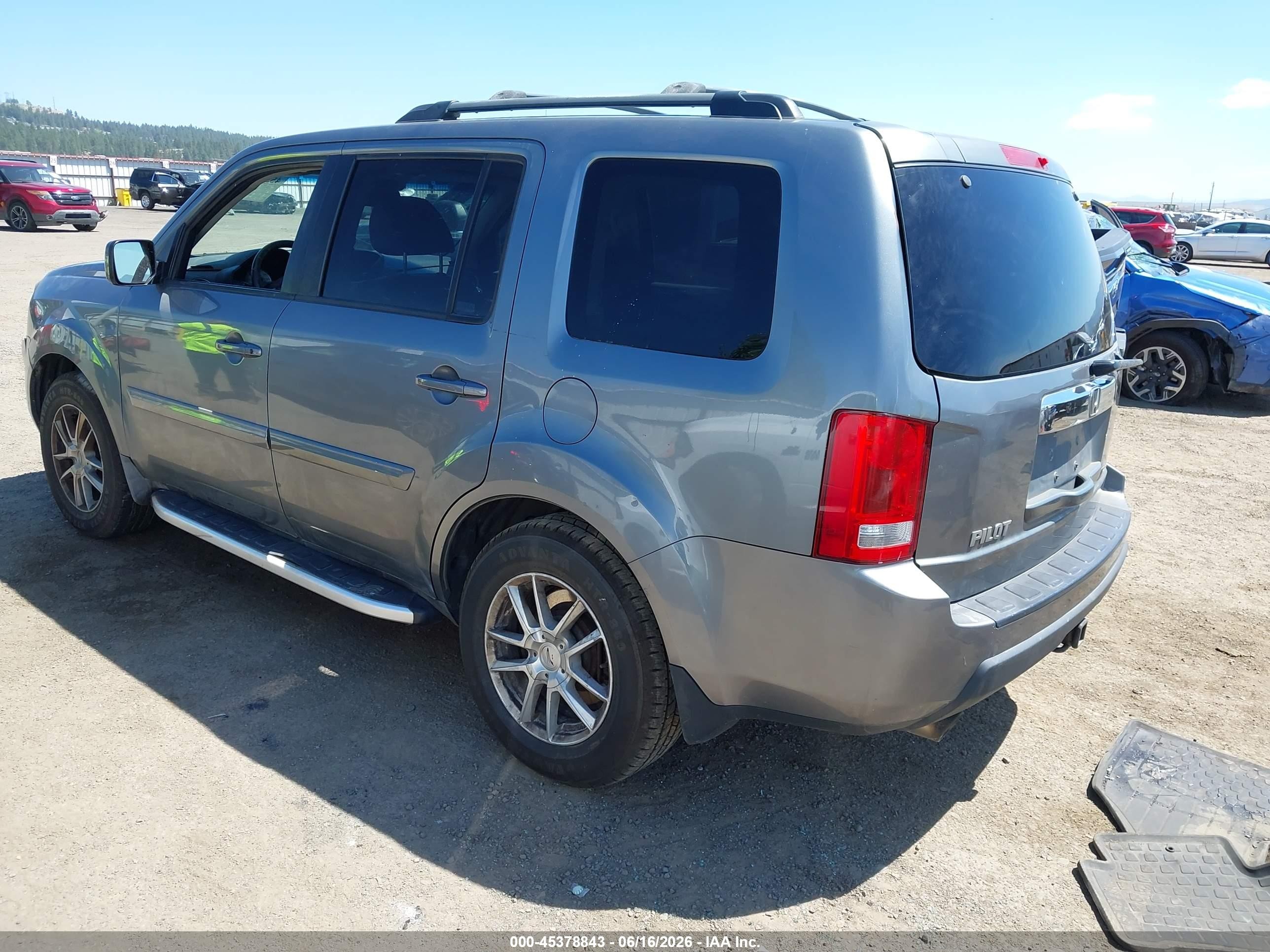 2009 Honda Pilot Ex-l Gray vin: 5FNYF48599B028256