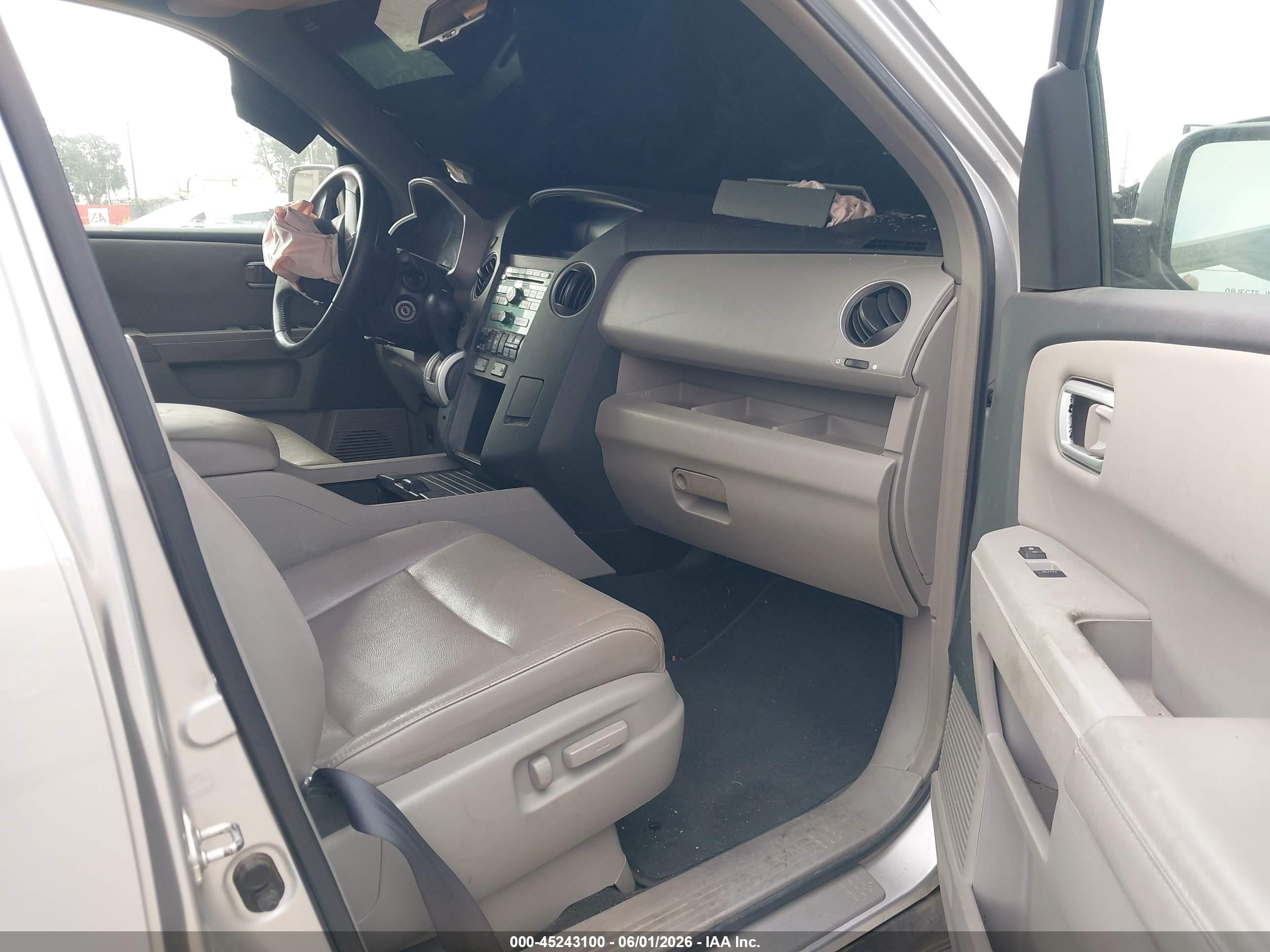 2009 Honda Pilot Ex-l Silver vin: 5FNYF48599B035093