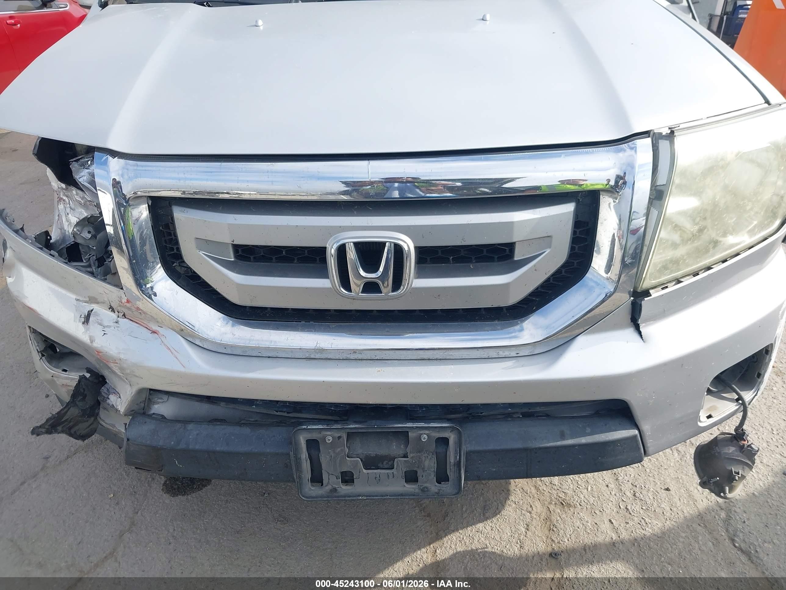 2009 Honda Pilot Ex-l Silver vin: 5FNYF48599B035093