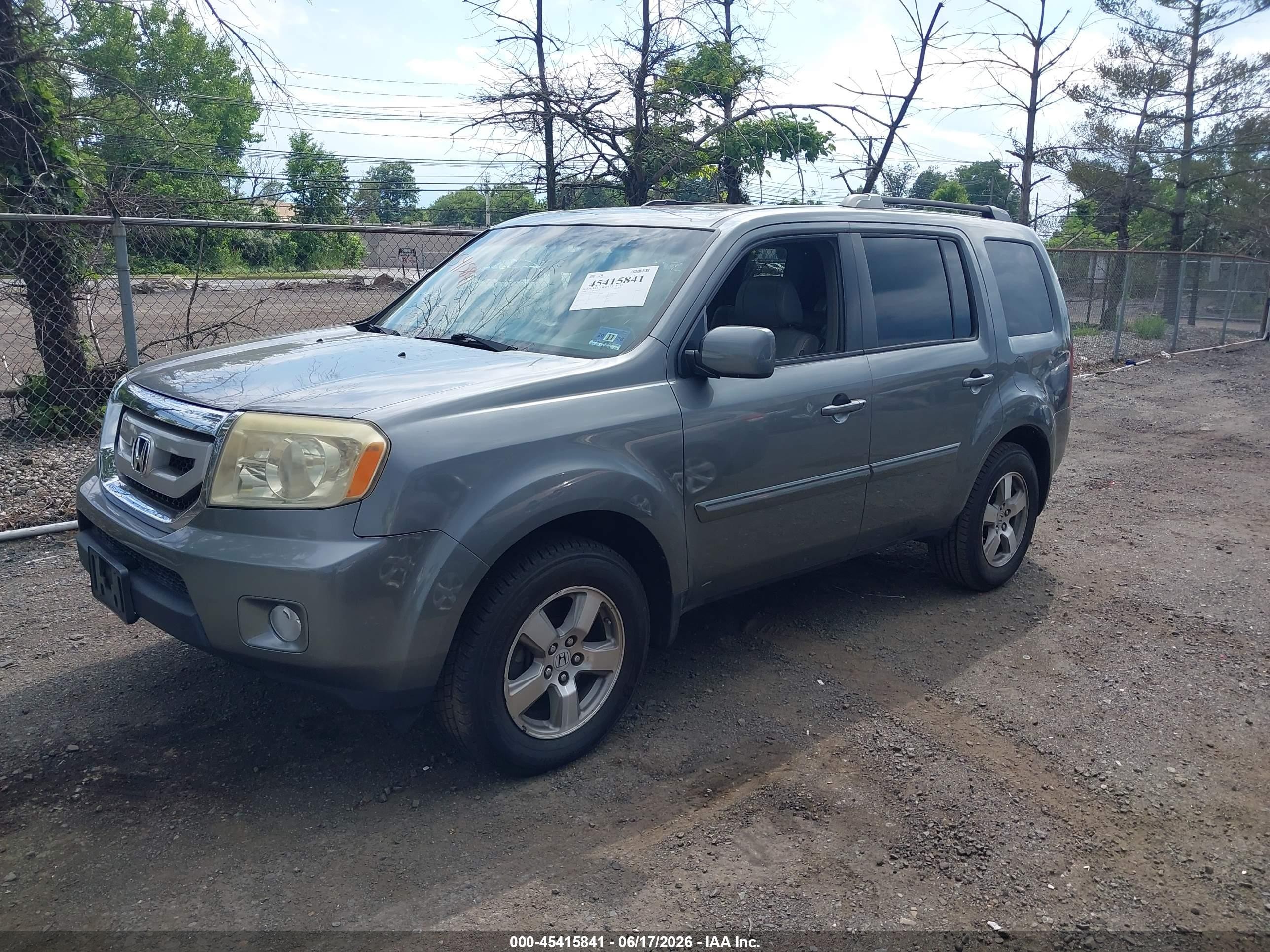 2009 Honda Pilot Ex-l Gray vin: 5FNYF485X9B020411