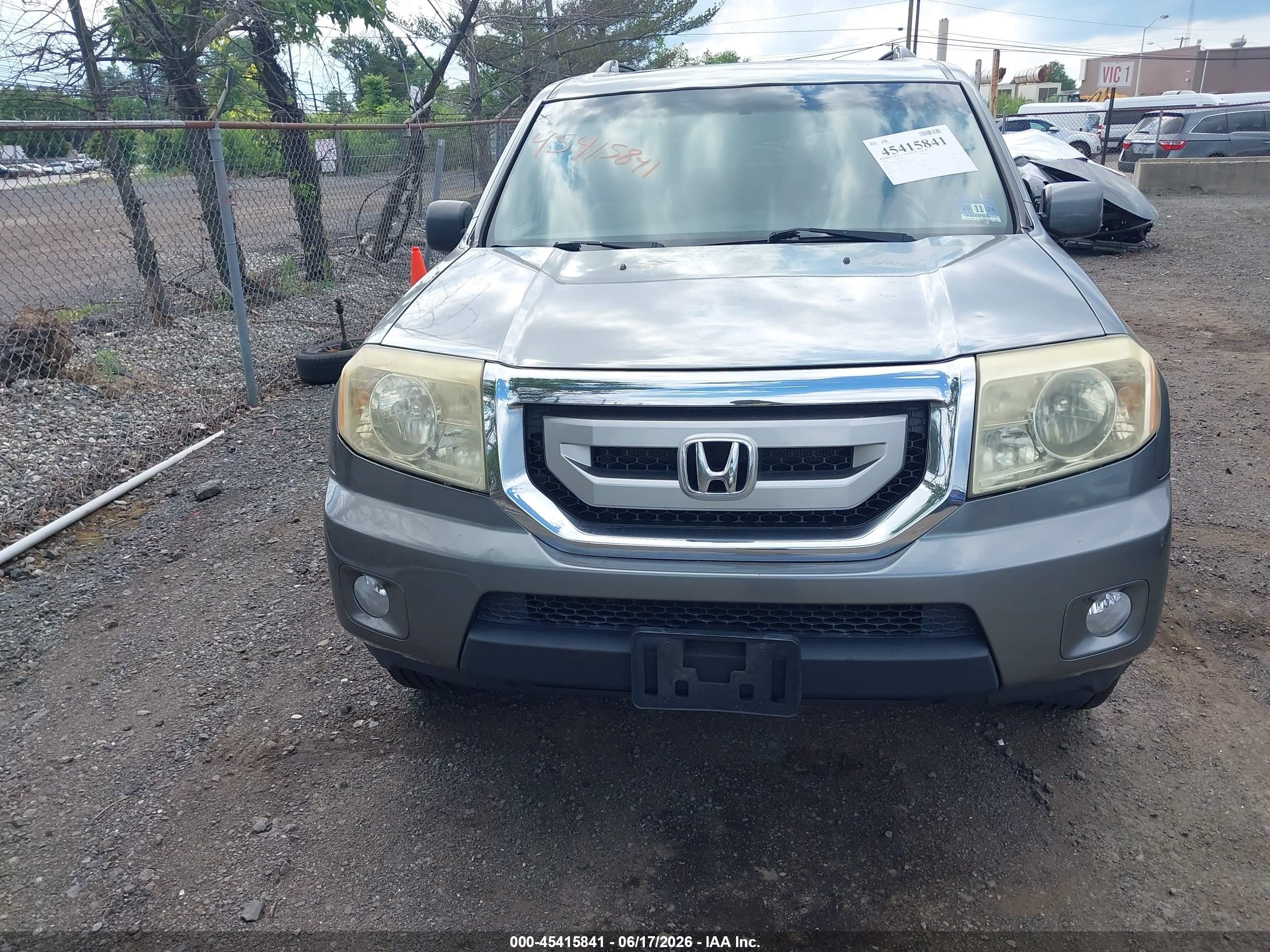 2009 Honda Pilot Ex-l Gray vin: 5FNYF485X9B020411