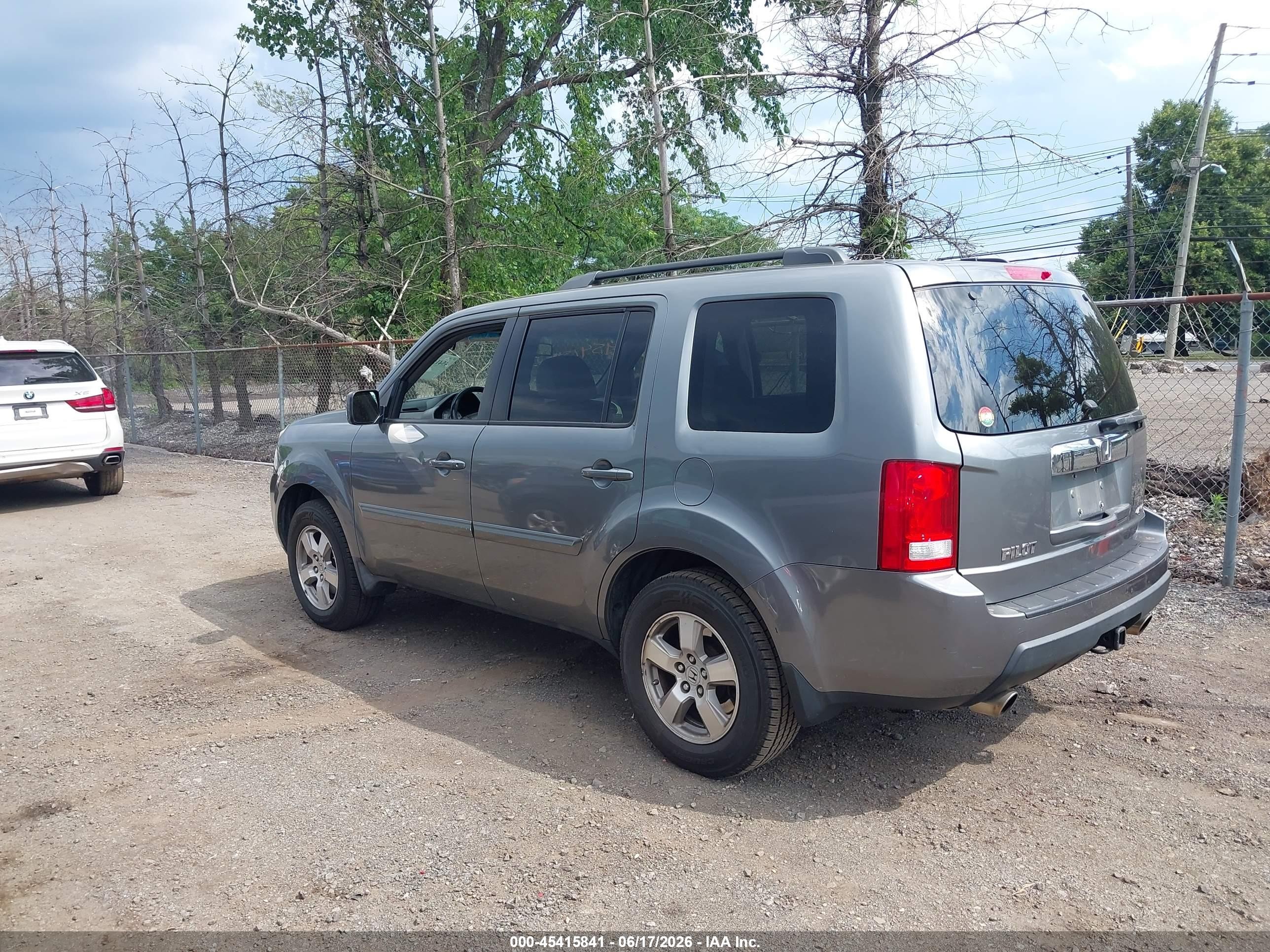 2009 Honda Pilot Ex-l Gray vin: 5FNYF485X9B020411
