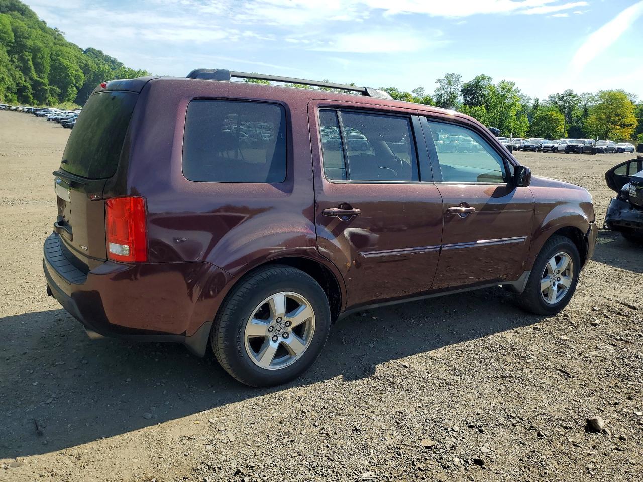 2009 Honda Pilot Exl Бордовый vin: 5FNYF485X9B029285