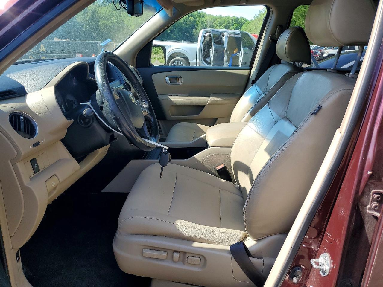 2009 Honda Pilot Exl Бордовый vin: 5FNYF485X9B029285