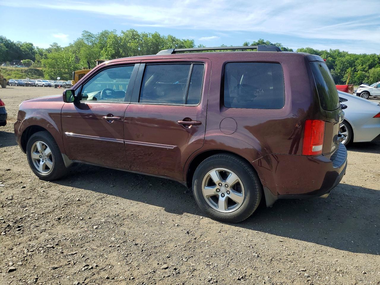 2009 Honda Pilot Exl Бордовый vin: 5FNYF485X9B029285