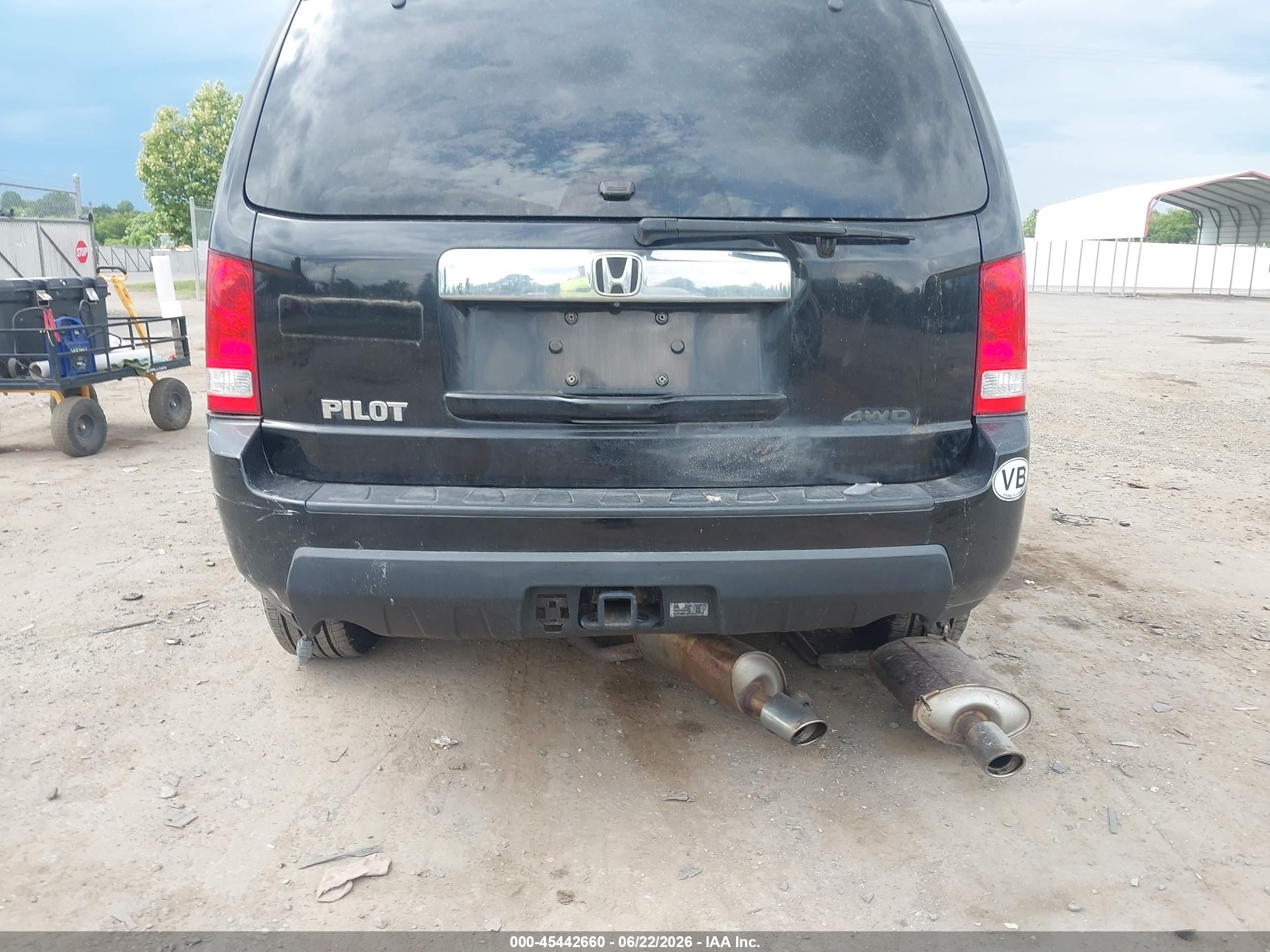 2009 Honda Pilot Ex-l Black vin: 5FNYF485X9B034020