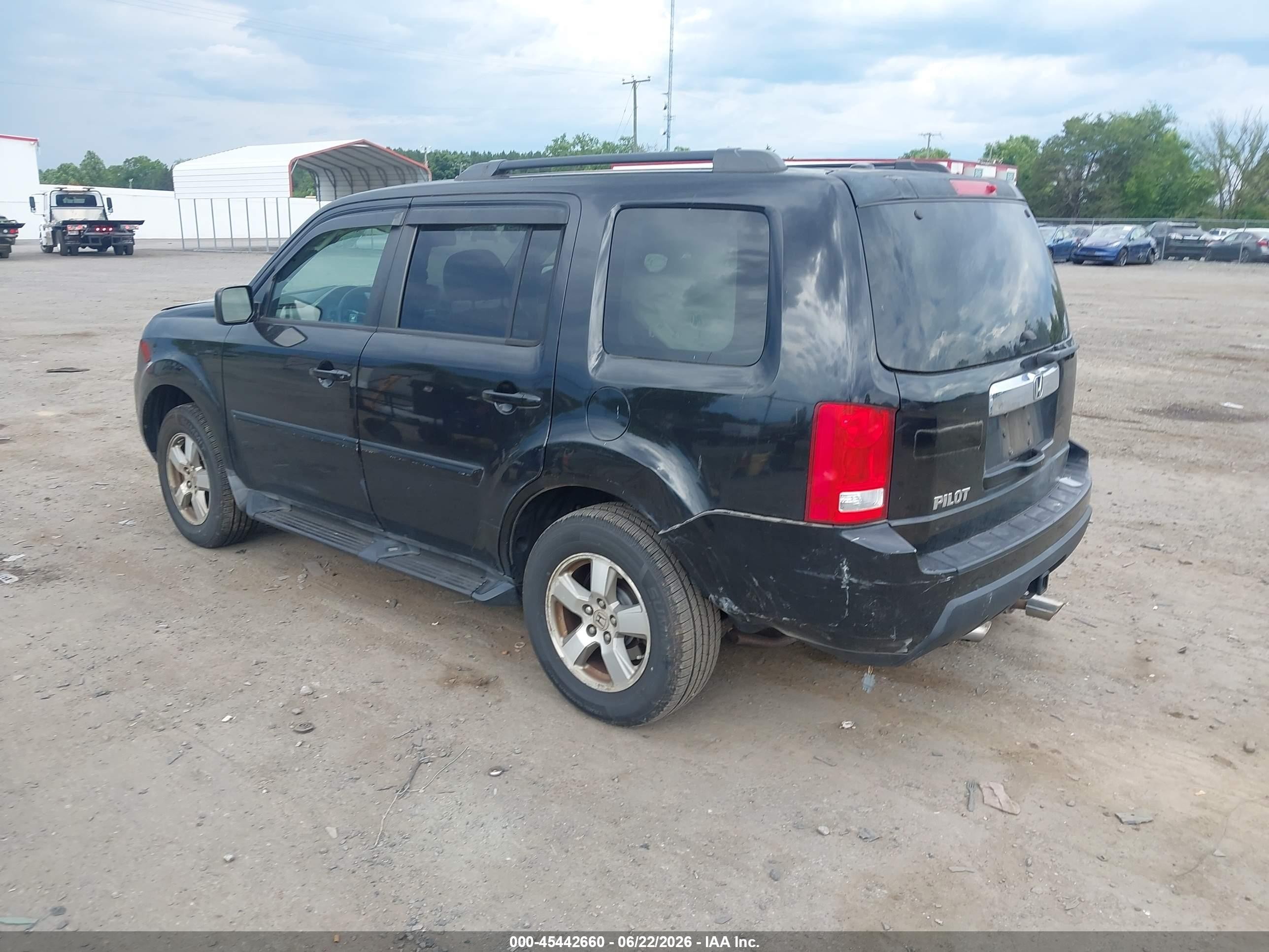 2009 Honda Pilot Ex-l Black vin: 5FNYF485X9B034020