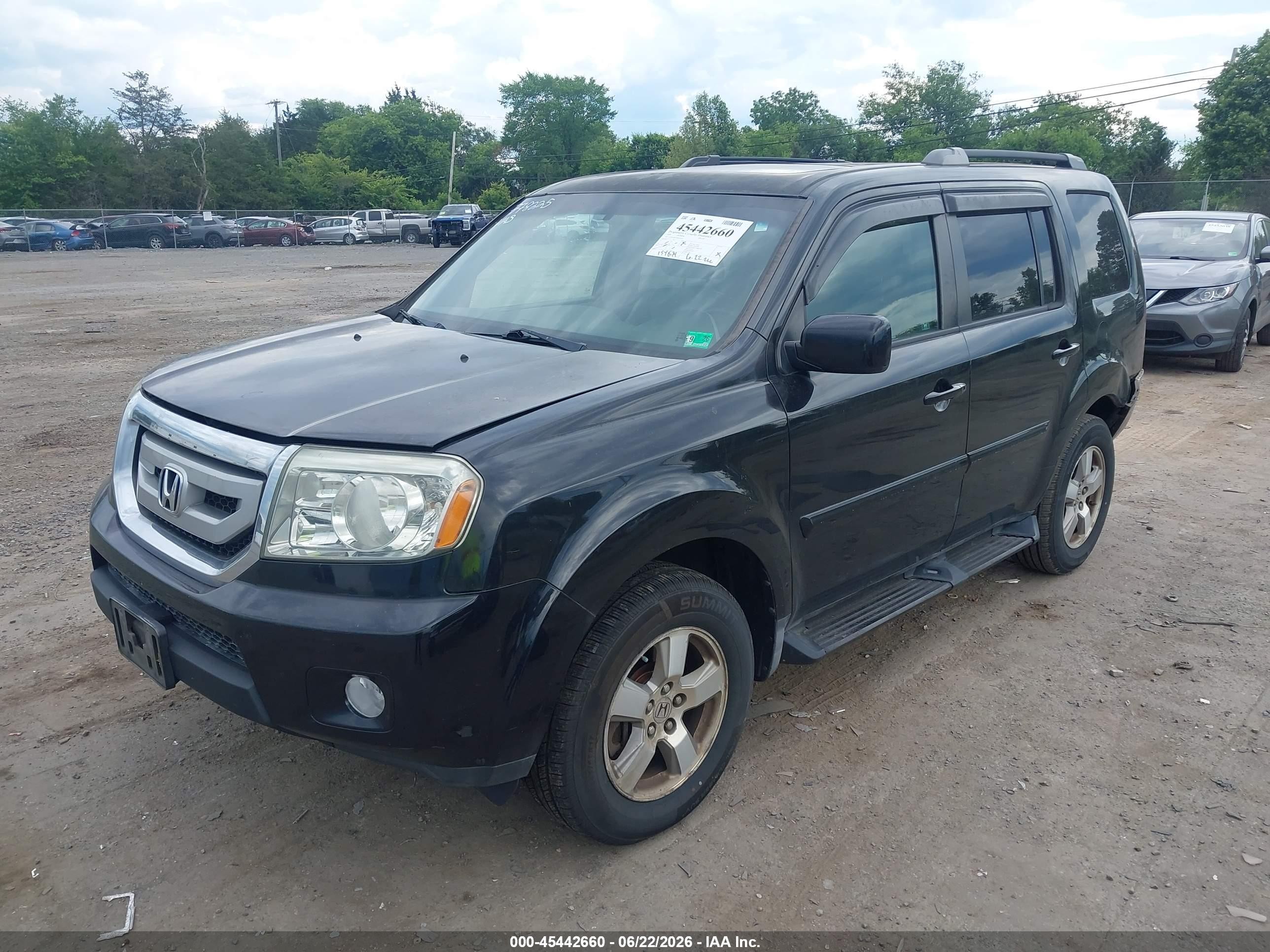 2009 Honda Pilot Ex-l Black vin: 5FNYF485X9B034020