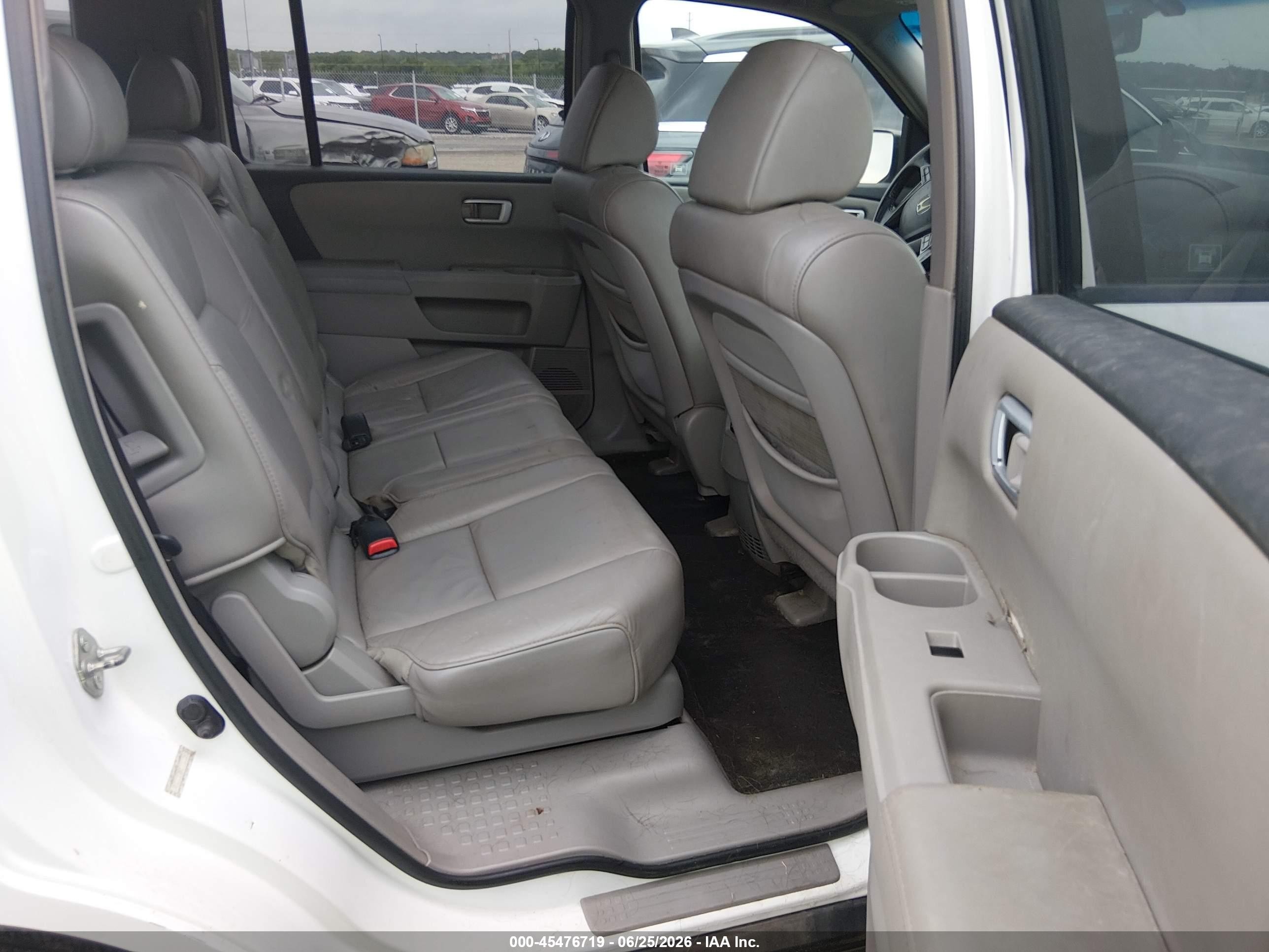 2009 Honda Pilot Ex-l Белый vin: 5FNYF485X9B041694