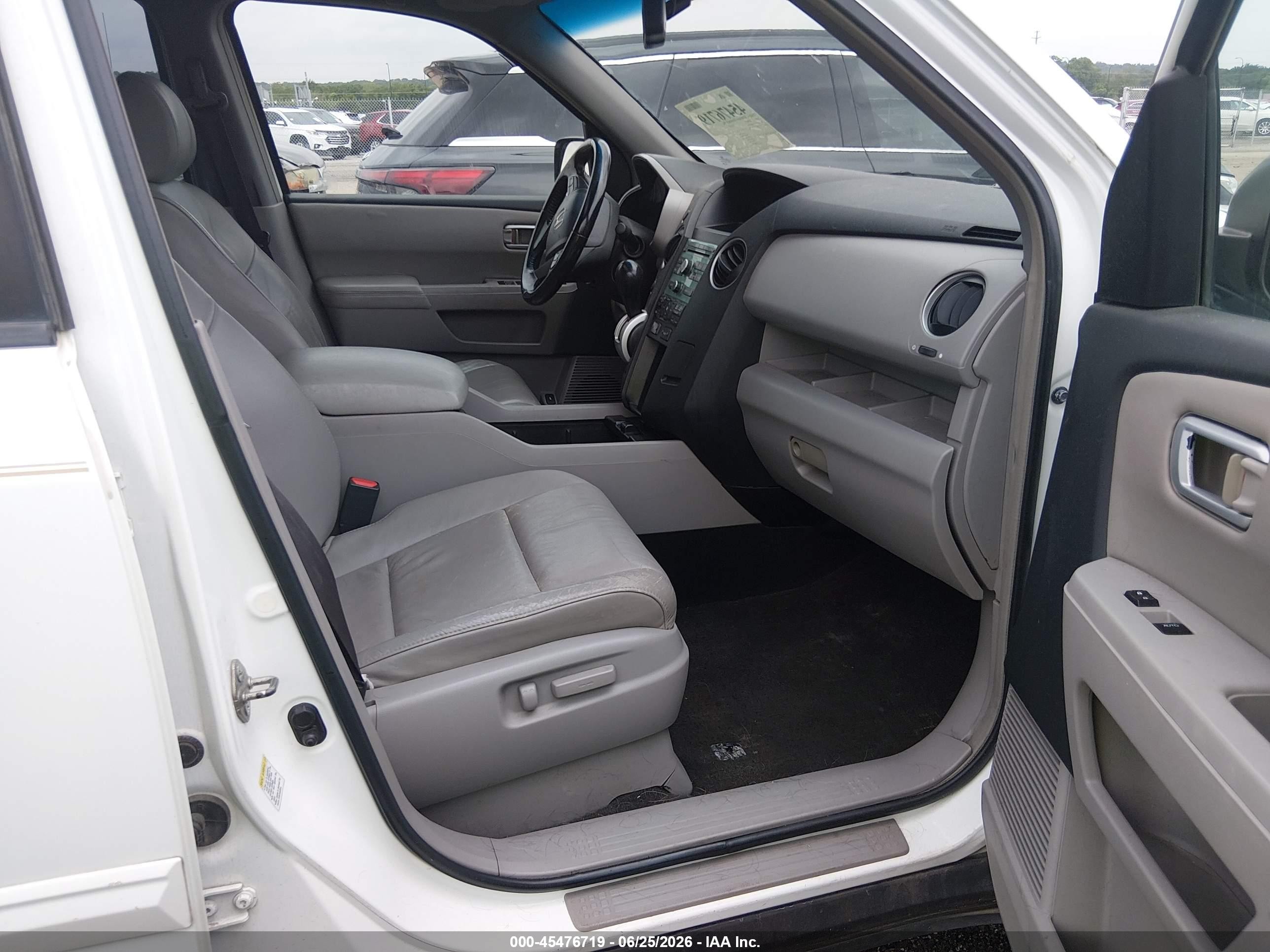 2009 Honda Pilot Ex-l Белый vin: 5FNYF485X9B041694