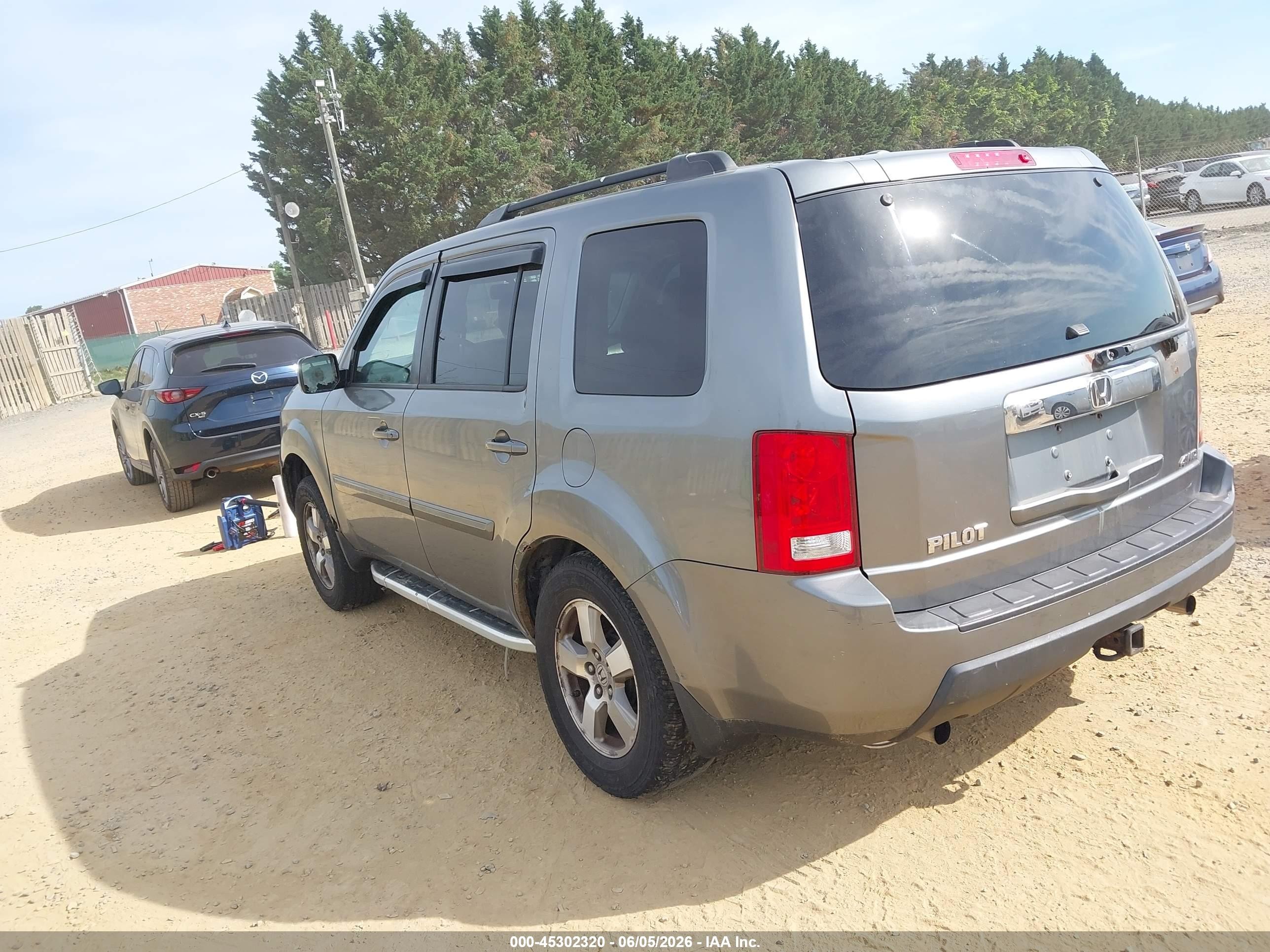 2009 Honda Pilot Ex-l Серый vin: 5FNYF485X9B048581