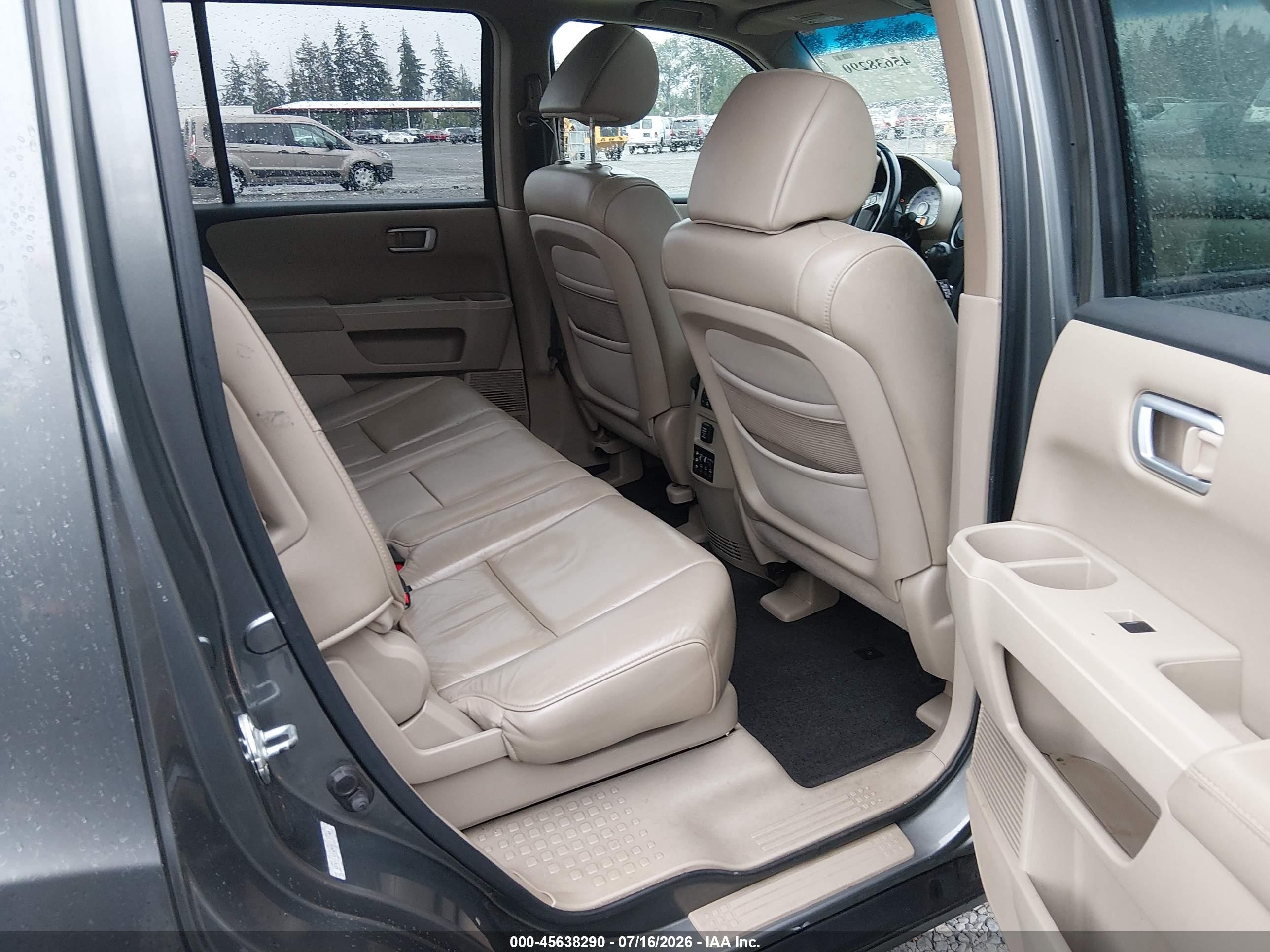 2009 Honda Pilot Ex-l Gray vin: 5FNYF48609B018546