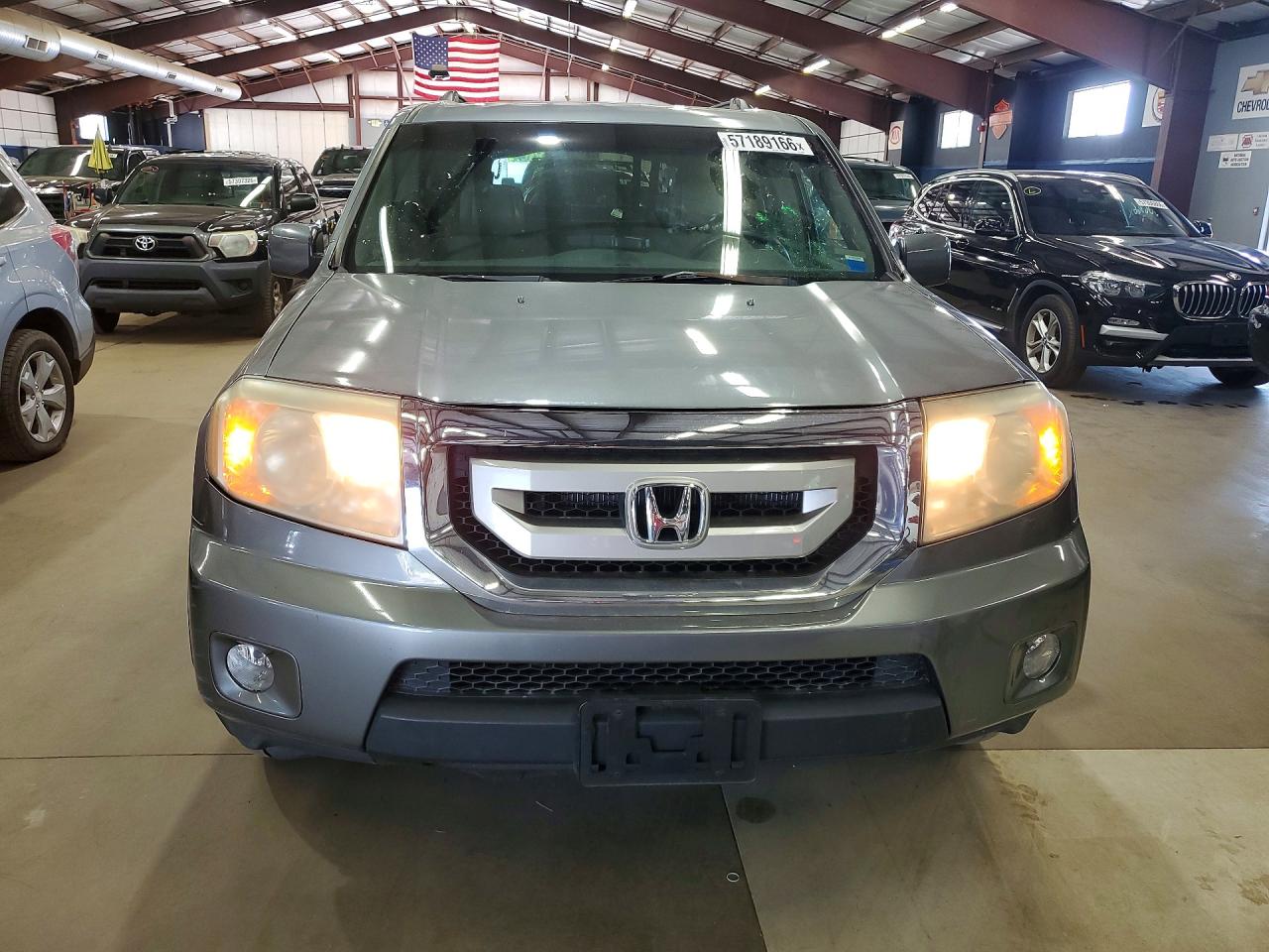 2009 Honda Pilot Exl Серый vin: 5FNYF48629B018886