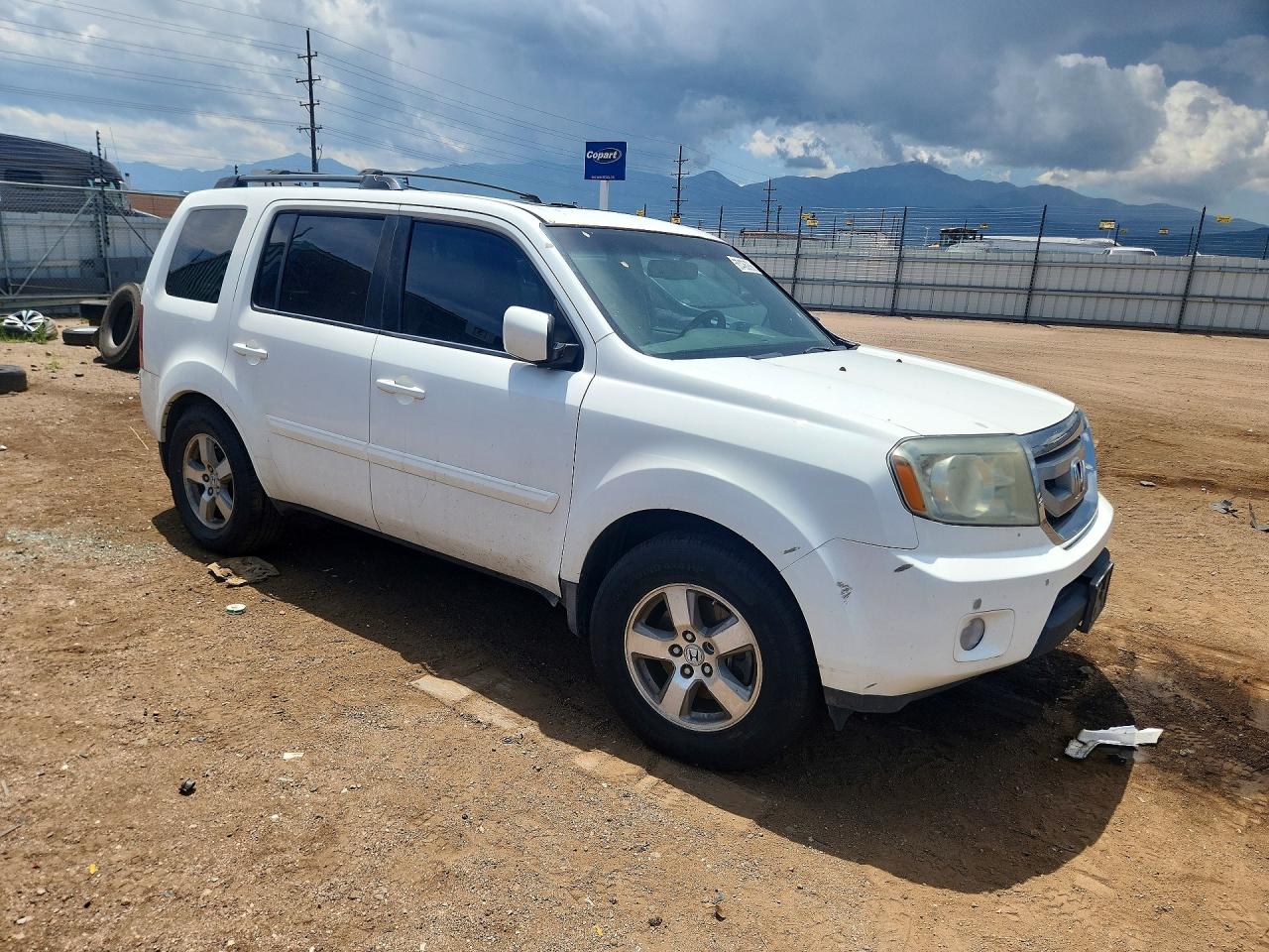 2009 Honda Pilot Exl White vin: 5FNYF48629B030813